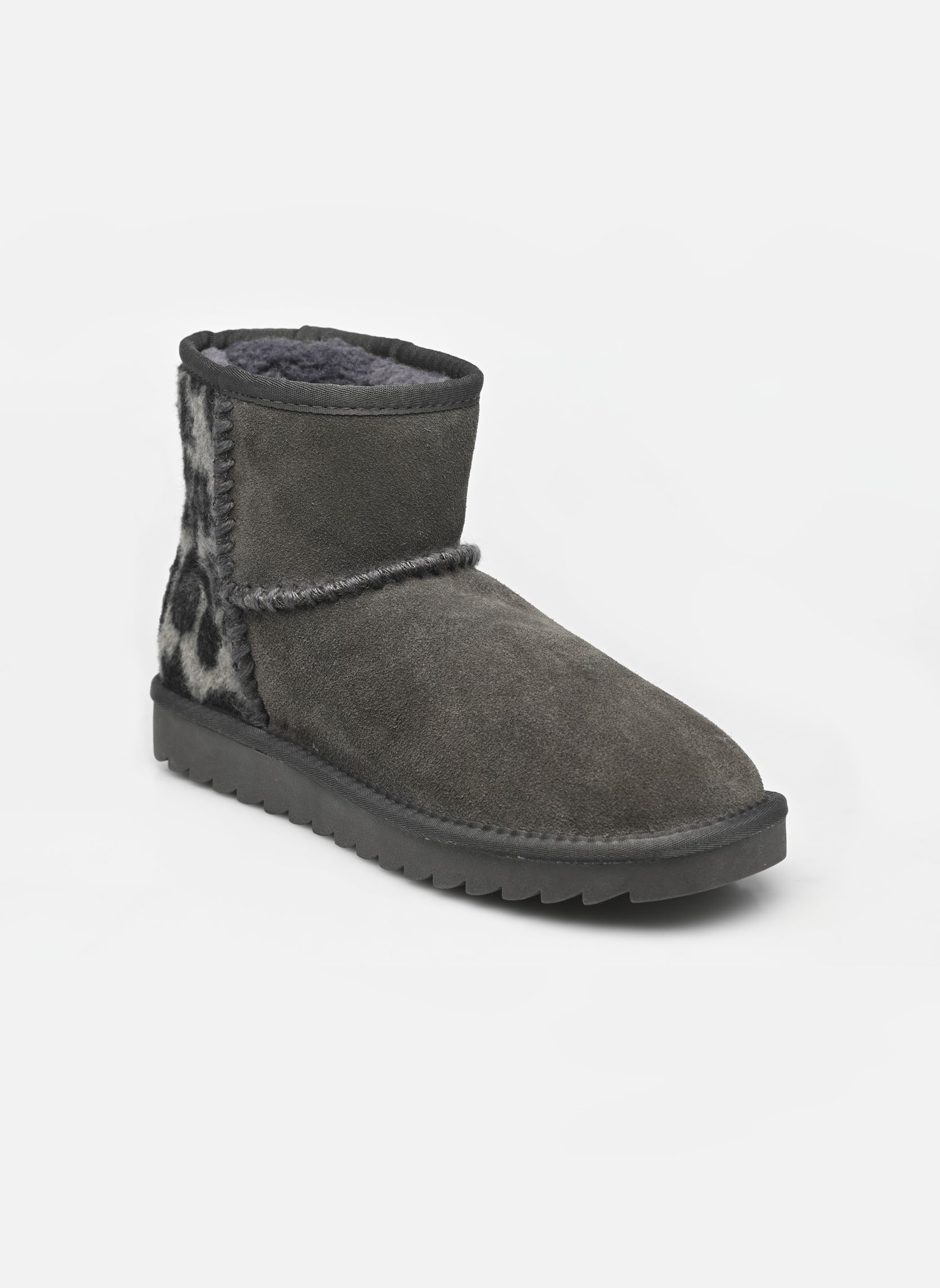 Bottines fourrées Winter boot leo wool and Suede femme gris Colors of California Bottines fourrées Winter boot leo wool and Suede femme gris GREY