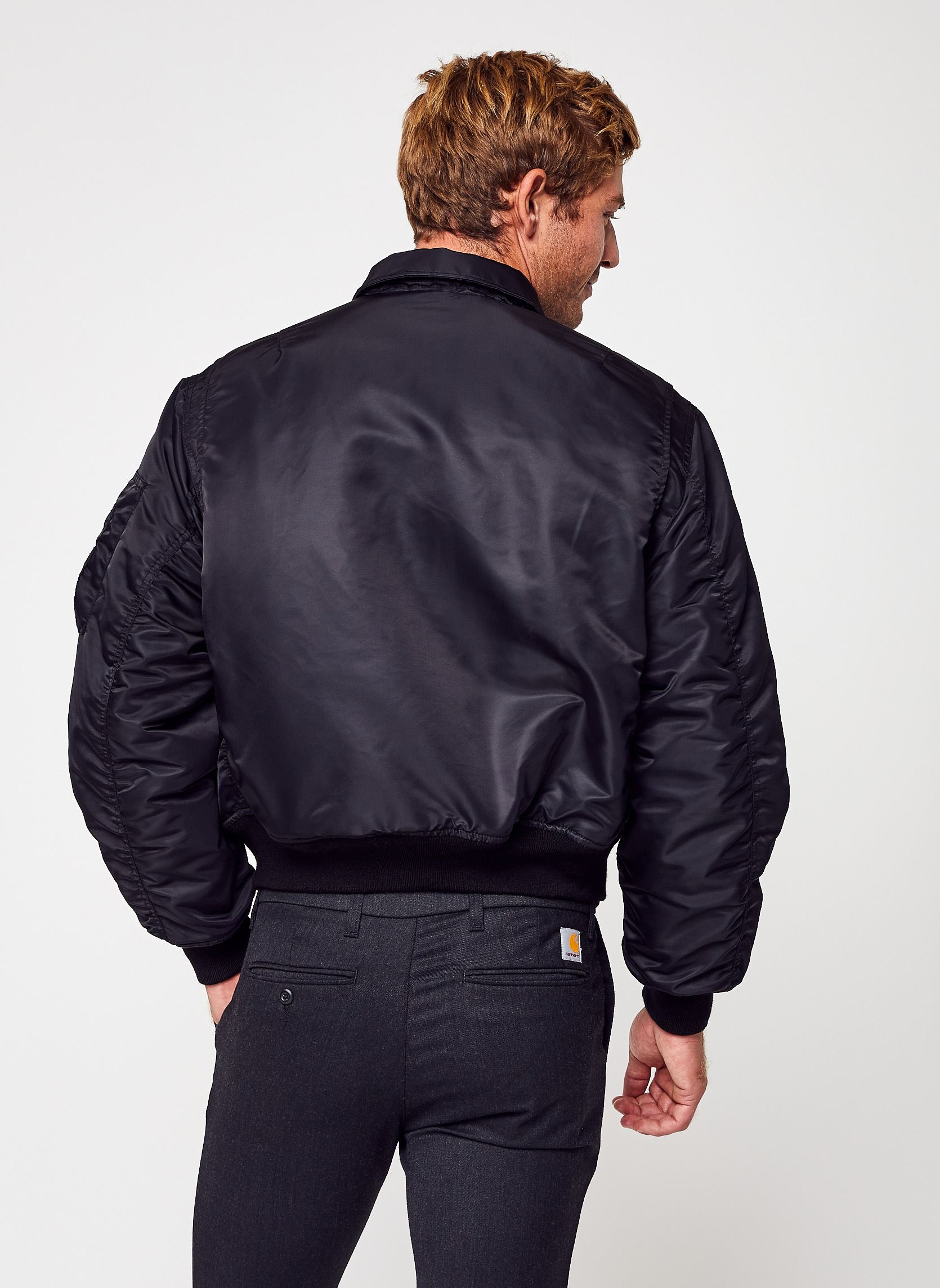 Blousons Blouson Cwu Original Oversize homme noir Schott Blousons Blouson Cwu Original Oversize homme noir BLACK
