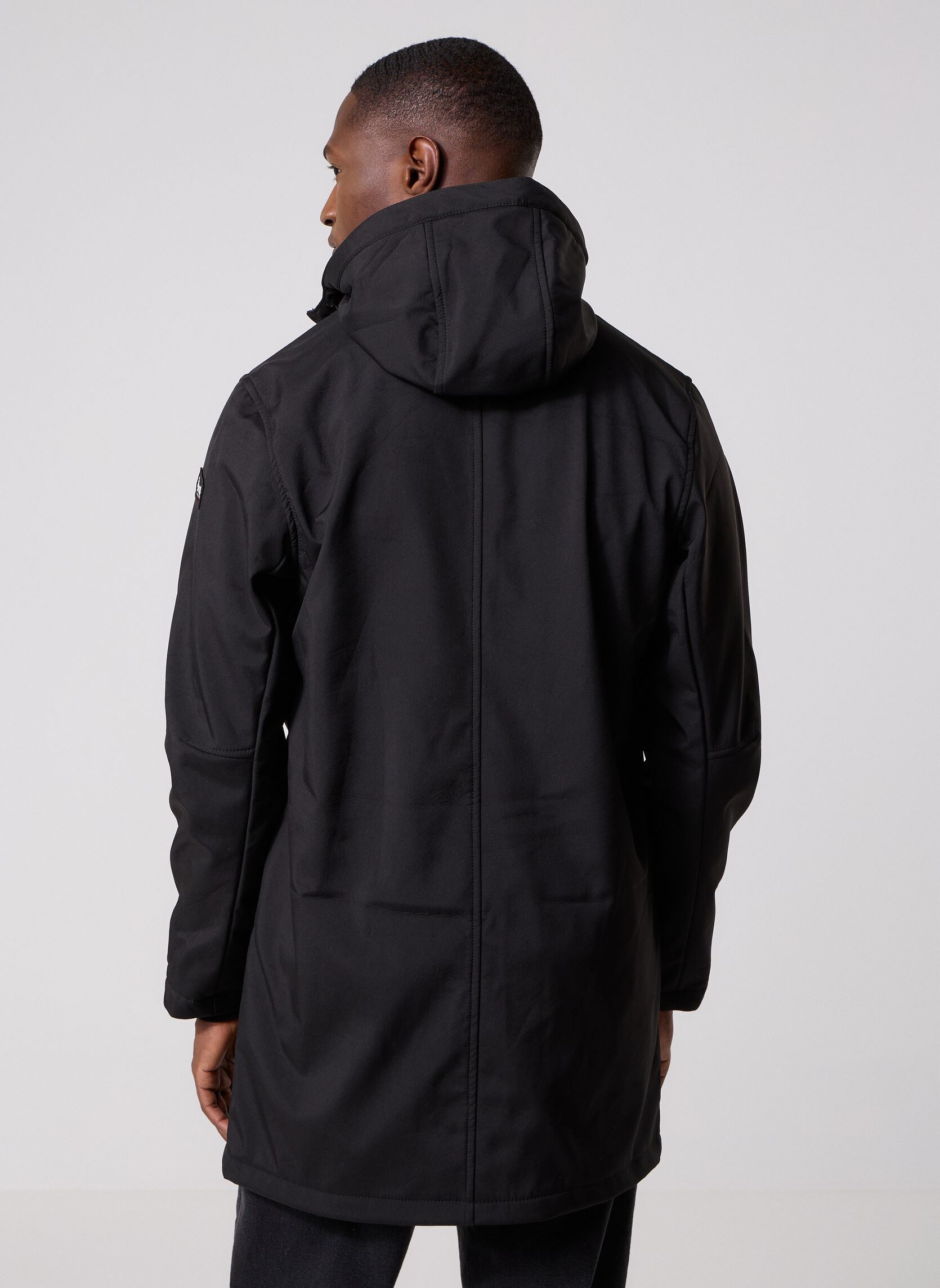 Manteaux classiques Blouson long Kalvin homme noir Schott Manteaux classiques Blouson long Kalvin homme noir BLACK