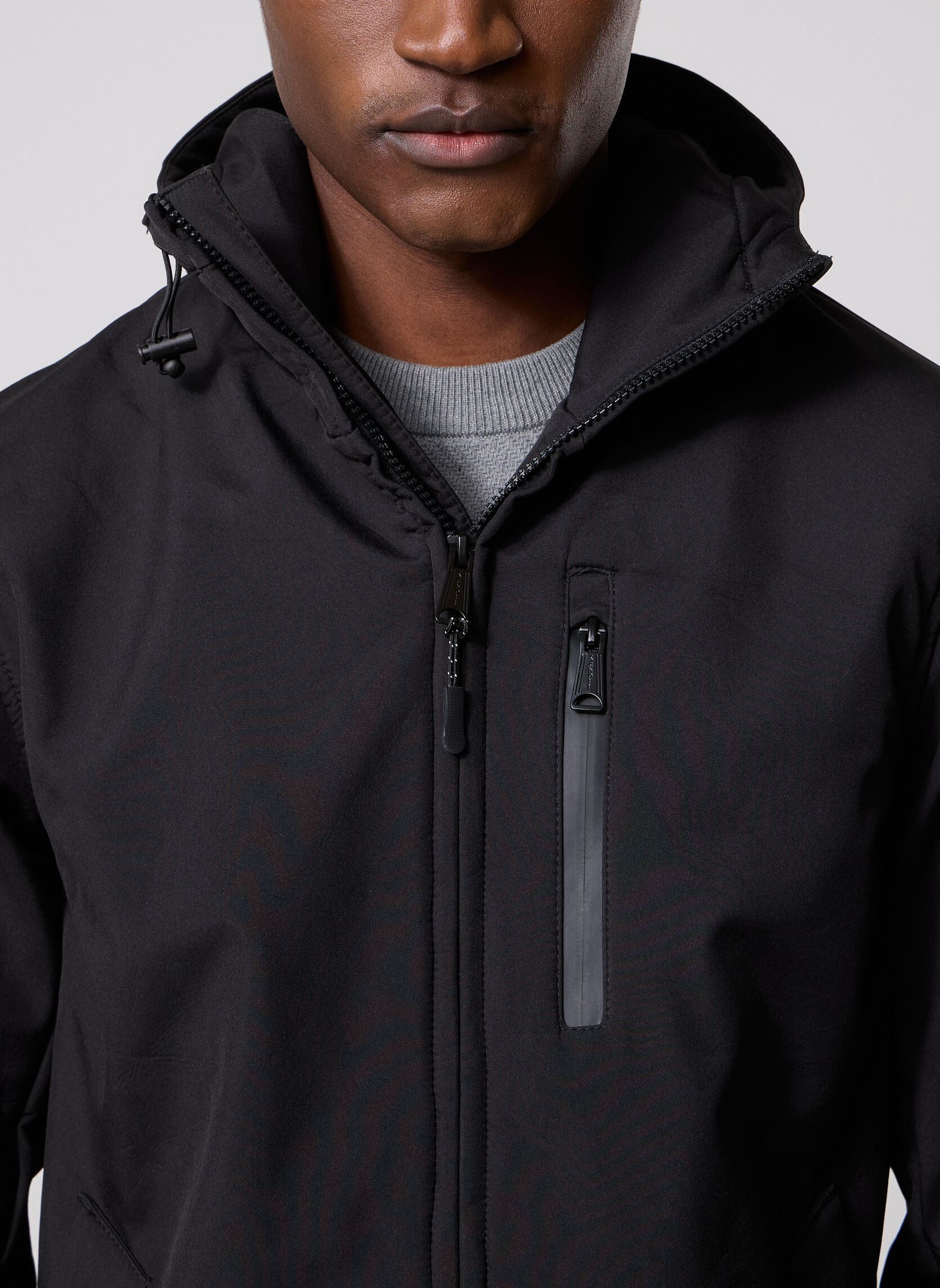 Manteaux classiques Blouson long Kalvin homme noir Schott Manteaux classiques Blouson long Kalvin homme noir BLACK