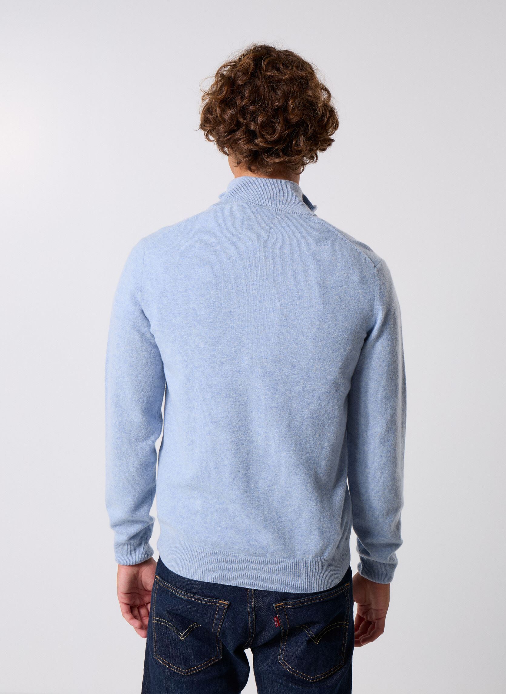 Pulls Superfine Lambswool Half Zip homme bleu GANT Pulls Superfine Lambswool Half Zip homme bleu LT BLUE MELANGE
