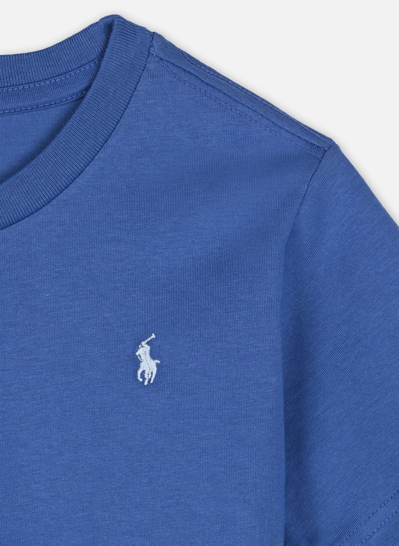 Tee-shirts T-shirt col rond jersey de coton kids NP garçon bleu Polo Ralph Lauren Tee-shirts T-shirt col rond jersey de coton kids NP garçon bleu LIBERTY BLUE