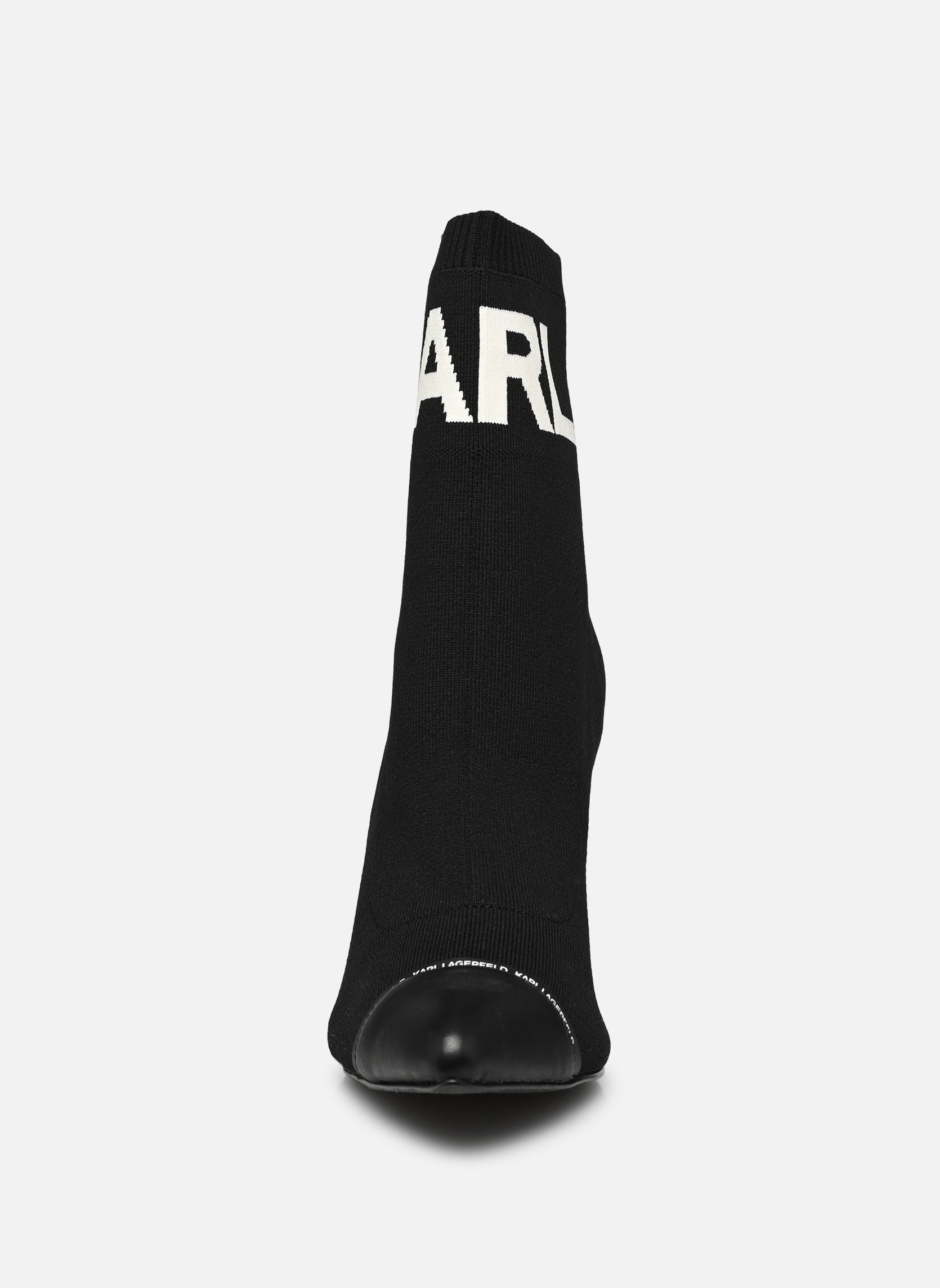 Lage enkellaarsjes Pandara Hi Knit Collar Ankle dames zwart Karl Lagerfeld Lage enkellaarsjes Pandara Hi Knit Collar Ankle dames zwart Black Knit Textile