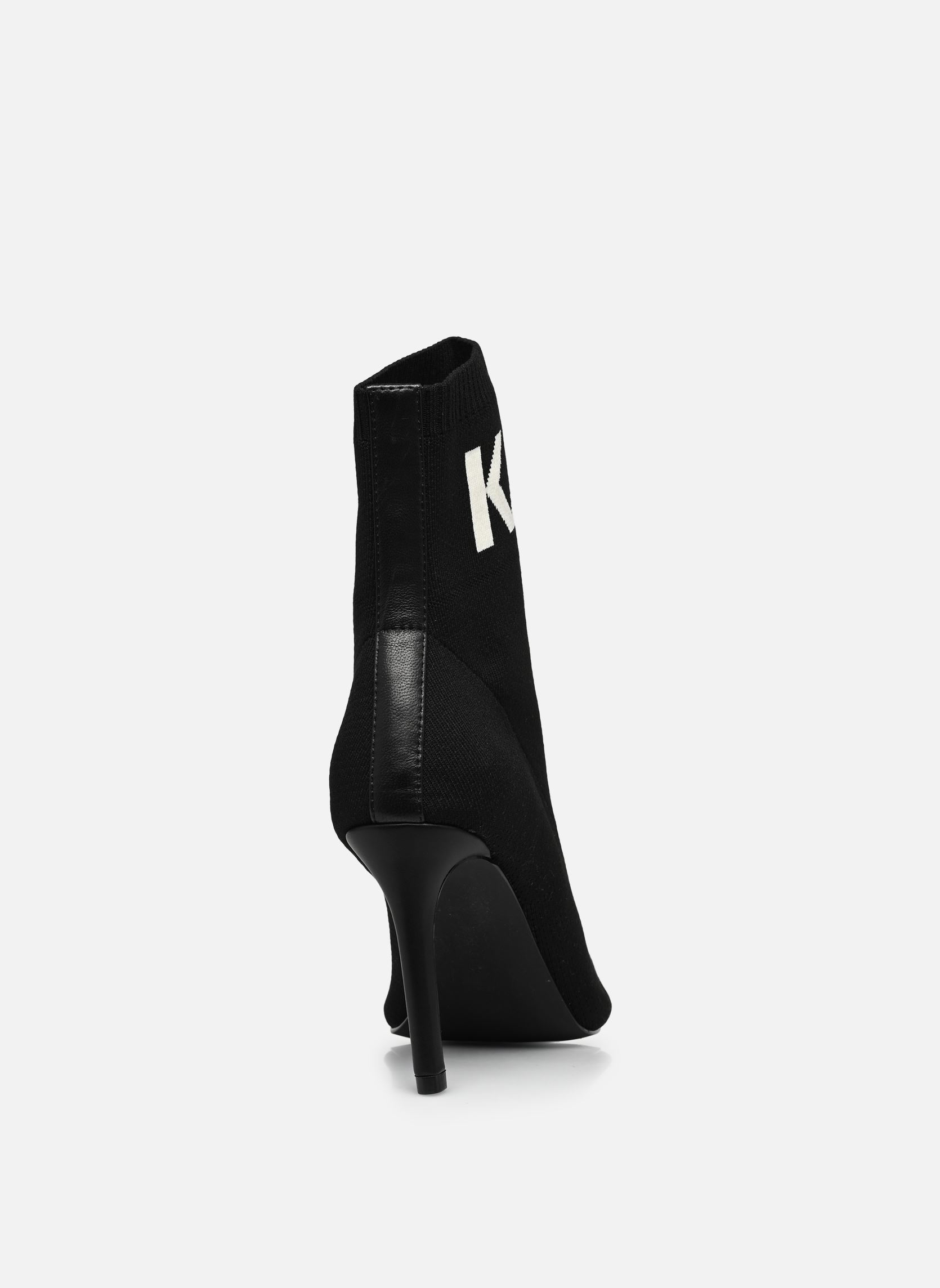 Lage enkellaarsjes Pandara Hi Knit Collar Ankle dames zwart Karl Lagerfeld Lage enkellaarsjes Pandara Hi Knit Collar Ankle dames zwart Black Knit Textile