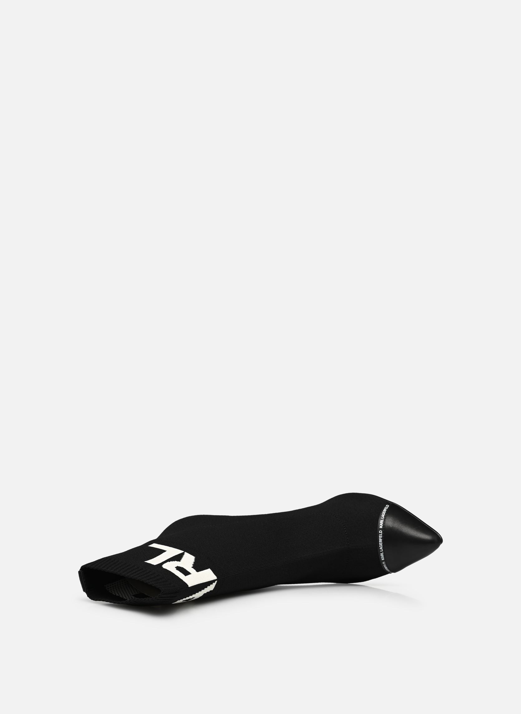 Lage enkellaarsjes Pandara Hi Knit Collar Ankle dames zwart Karl Lagerfeld Lage enkellaarsjes Pandara Hi Knit Collar Ankle dames zwart Black Knit Textile