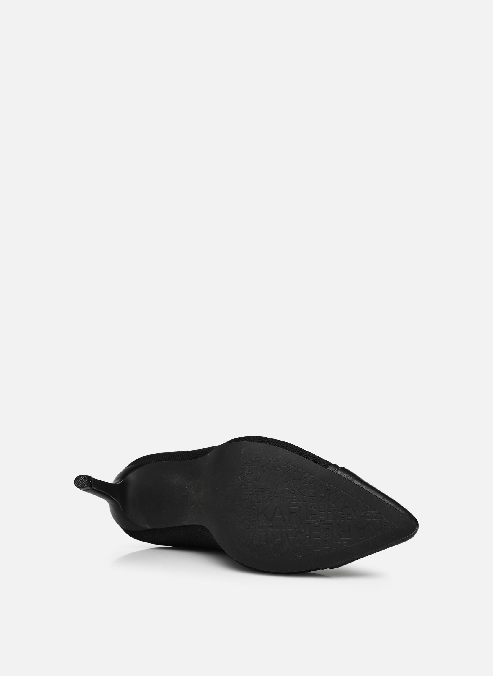 Lage enkellaarsjes Pandara Hi Knit Collar Ankle dames zwart Karl Lagerfeld Lage enkellaarsjes Pandara Hi Knit Collar Ankle dames zwart Black Knit Textile