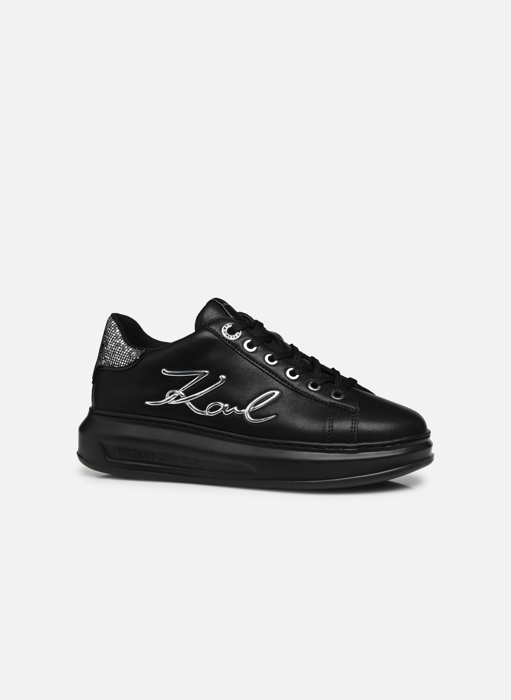Zapatillas bajas Kapri Signia Lace Lthr mujer negro Karl Lagerfeld Zapatillas bajas Kapri Signia Lace Lthr mujer negro Black Lthr w/Silver