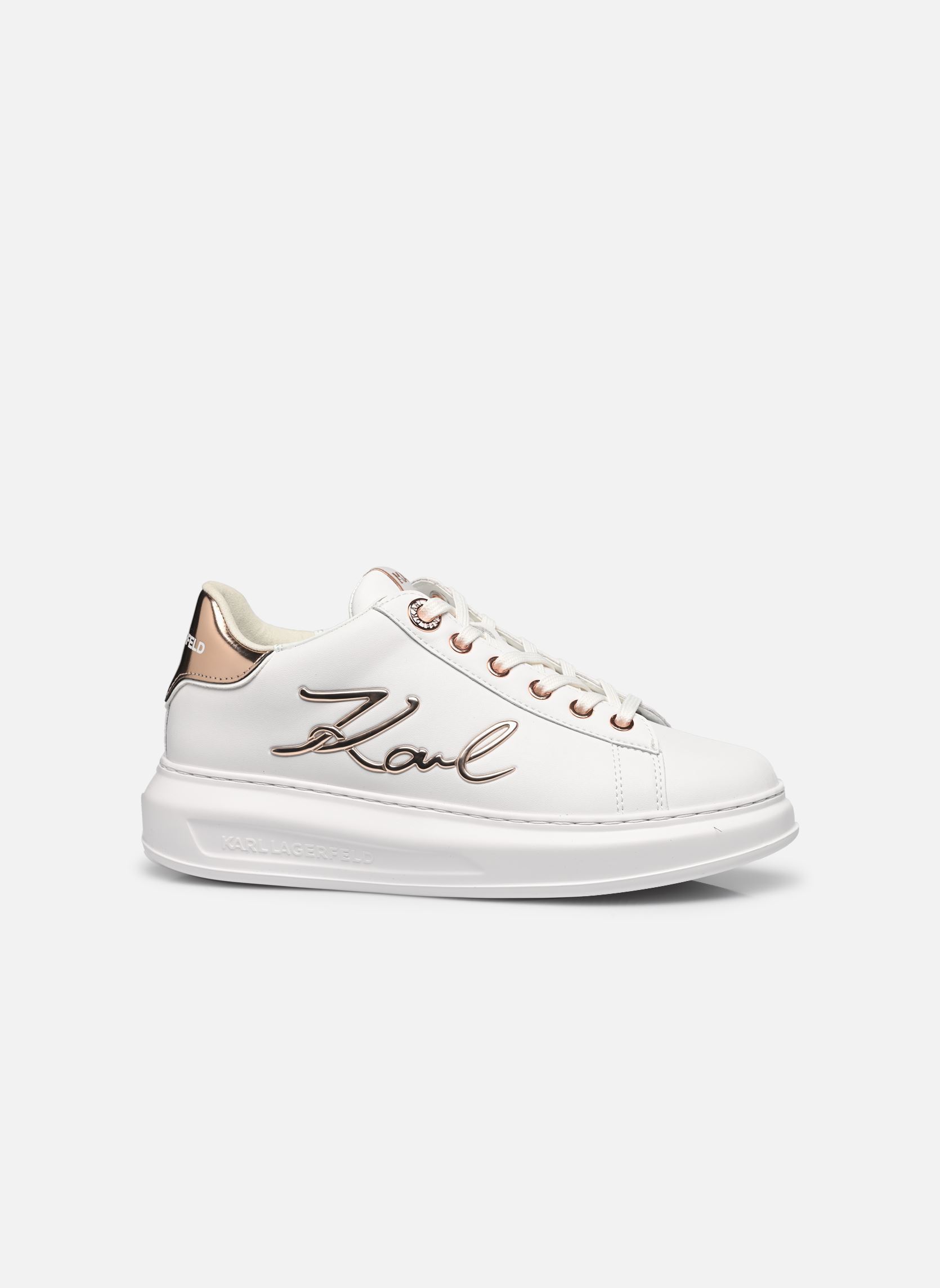 Zapatillas bajas Kapri Signia Lace Lthr mujer blanco Karl Lagerfeld Zapatillas bajas Kapri Signia Lace Lthr mujer blanco White Textured Lthr w/Pink
