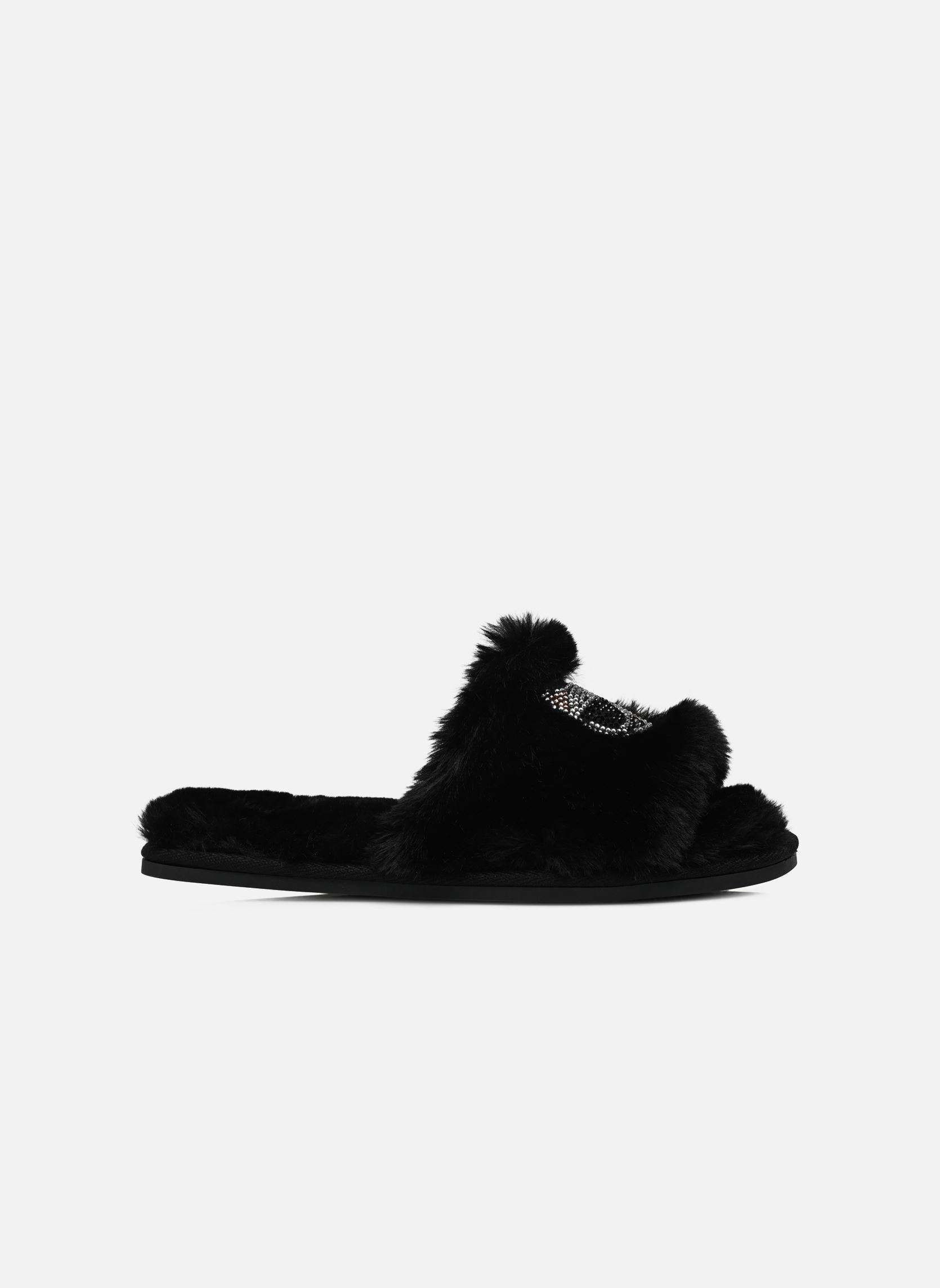 Pantofole Salon II Glitter Twin Slide donna nero Karl Lagerfeld Pantofole Salon II Glitter Twin Slide donna nero Black Synth Fur