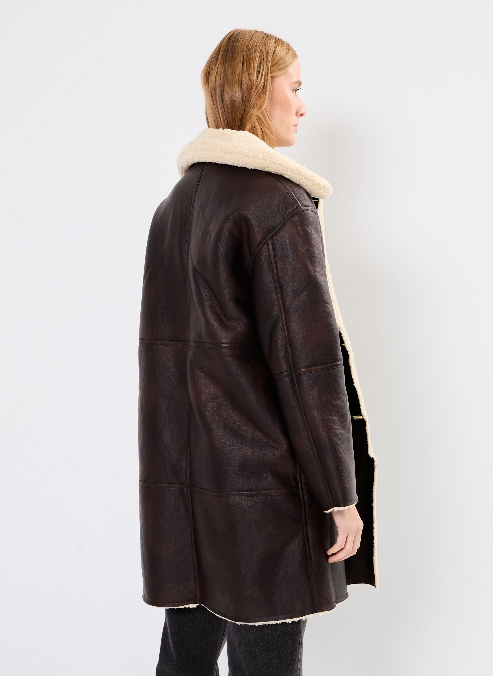 Manteaux classiques Edgar femme marron Suncoo Manteaux classiques Edgar femme marron Choco