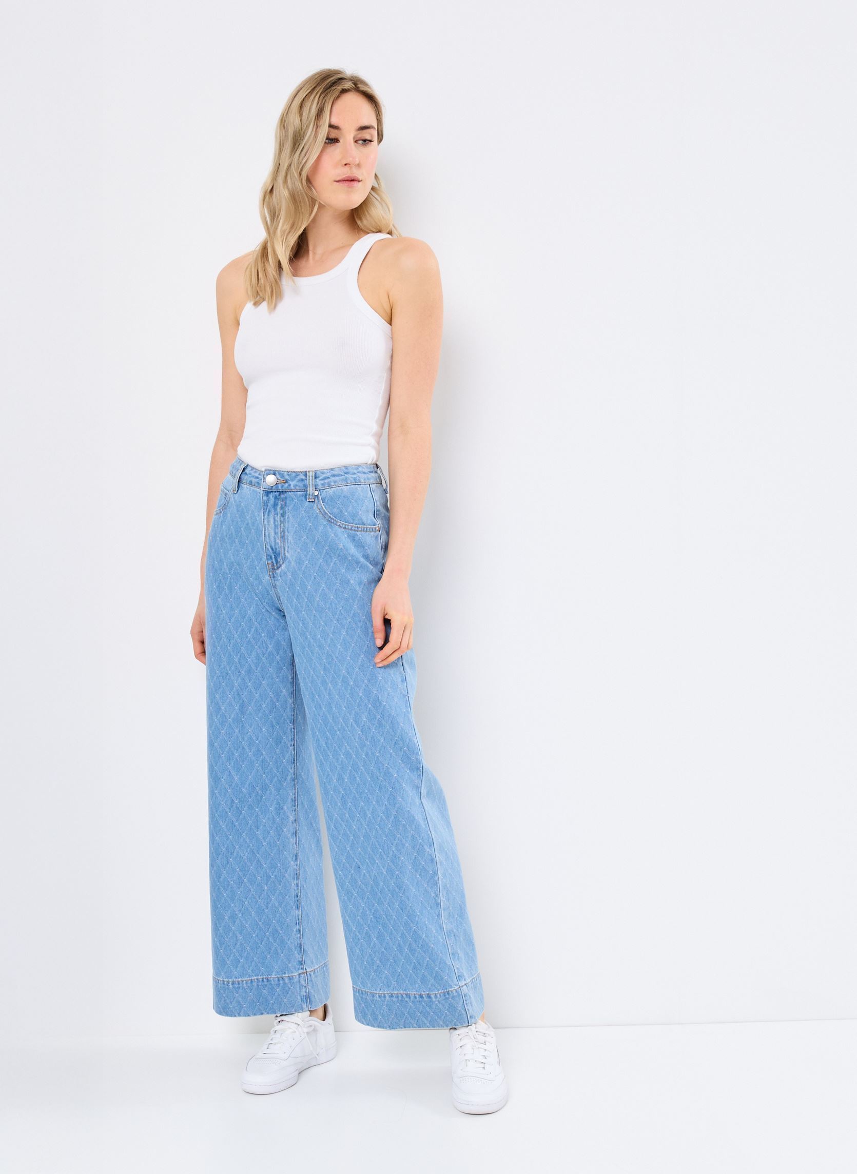 Flared jeans Reino dames blauw Suncoo Flared jeans Reino dames blauw JEANS CLAIR