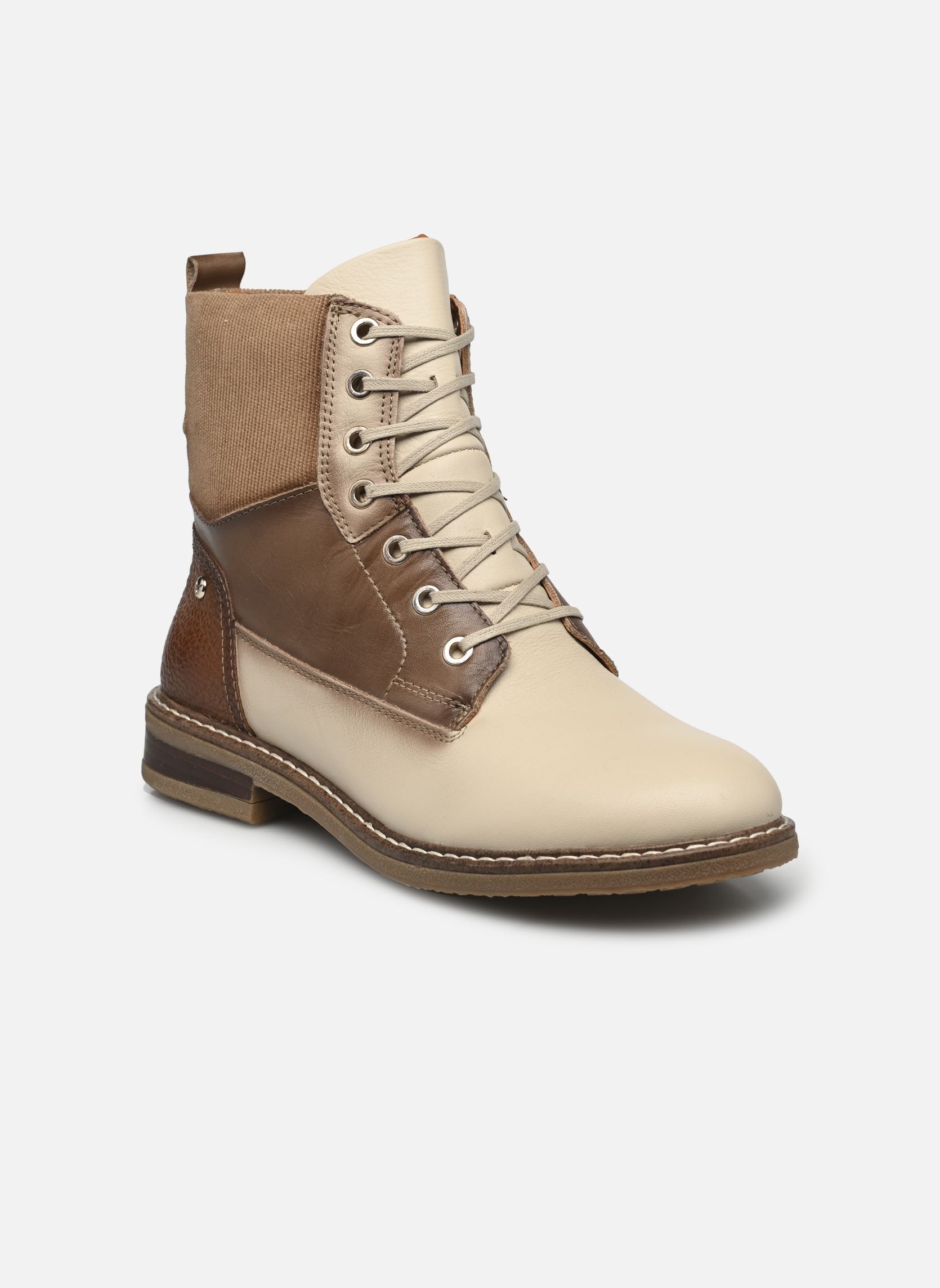 Veterlaarsjes ALDAYA W8J-8966C1 dames beige Pikolinos Veterlaarsjes ALDAYA W8J-8966C1 dames beige MARFIL