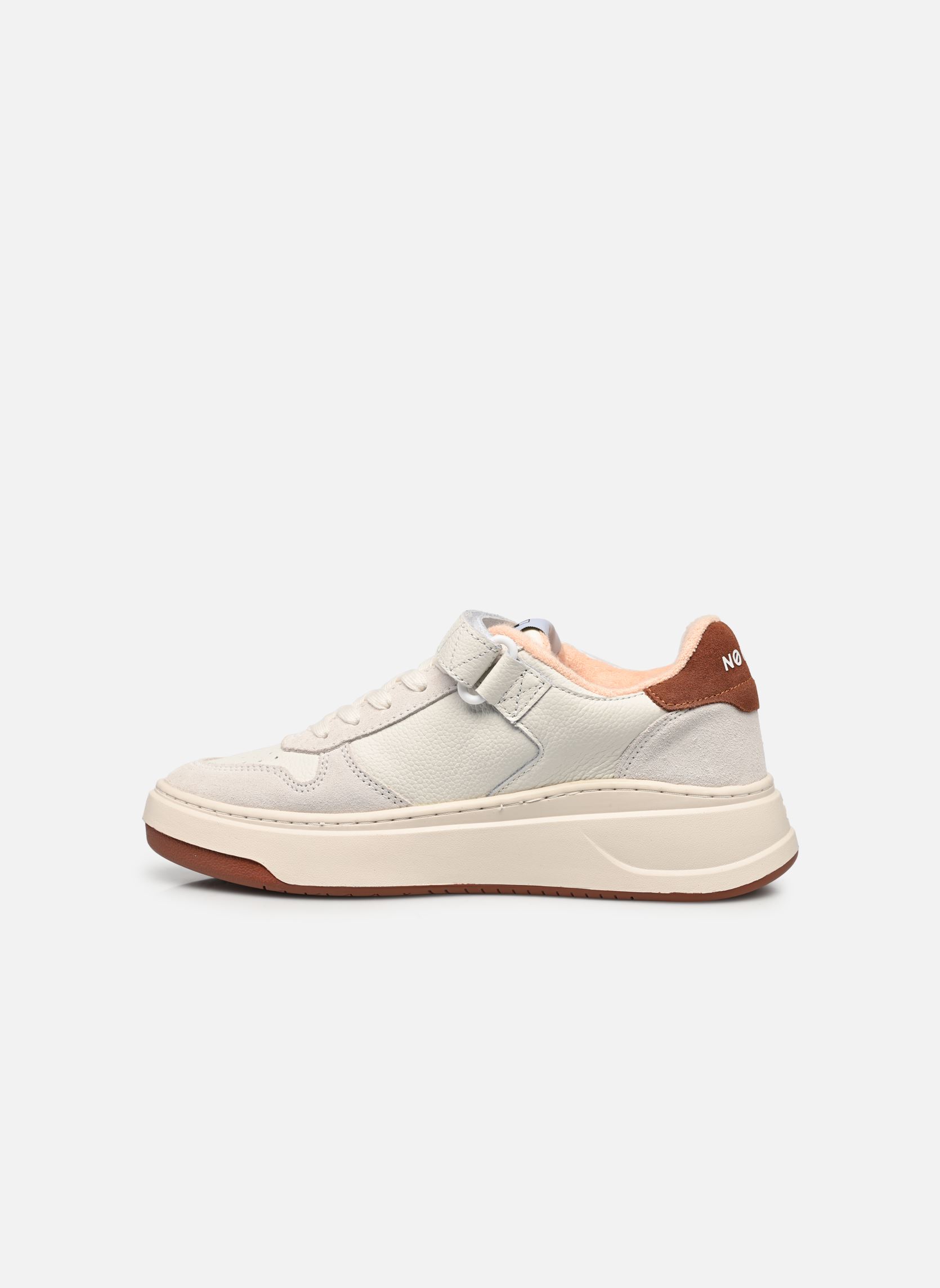 Niedrige Sneaker BRIDGET CLUB damen weiß No Name Niedrige Sneaker BRIDGET CLUB damen weiß WHITE/MELON