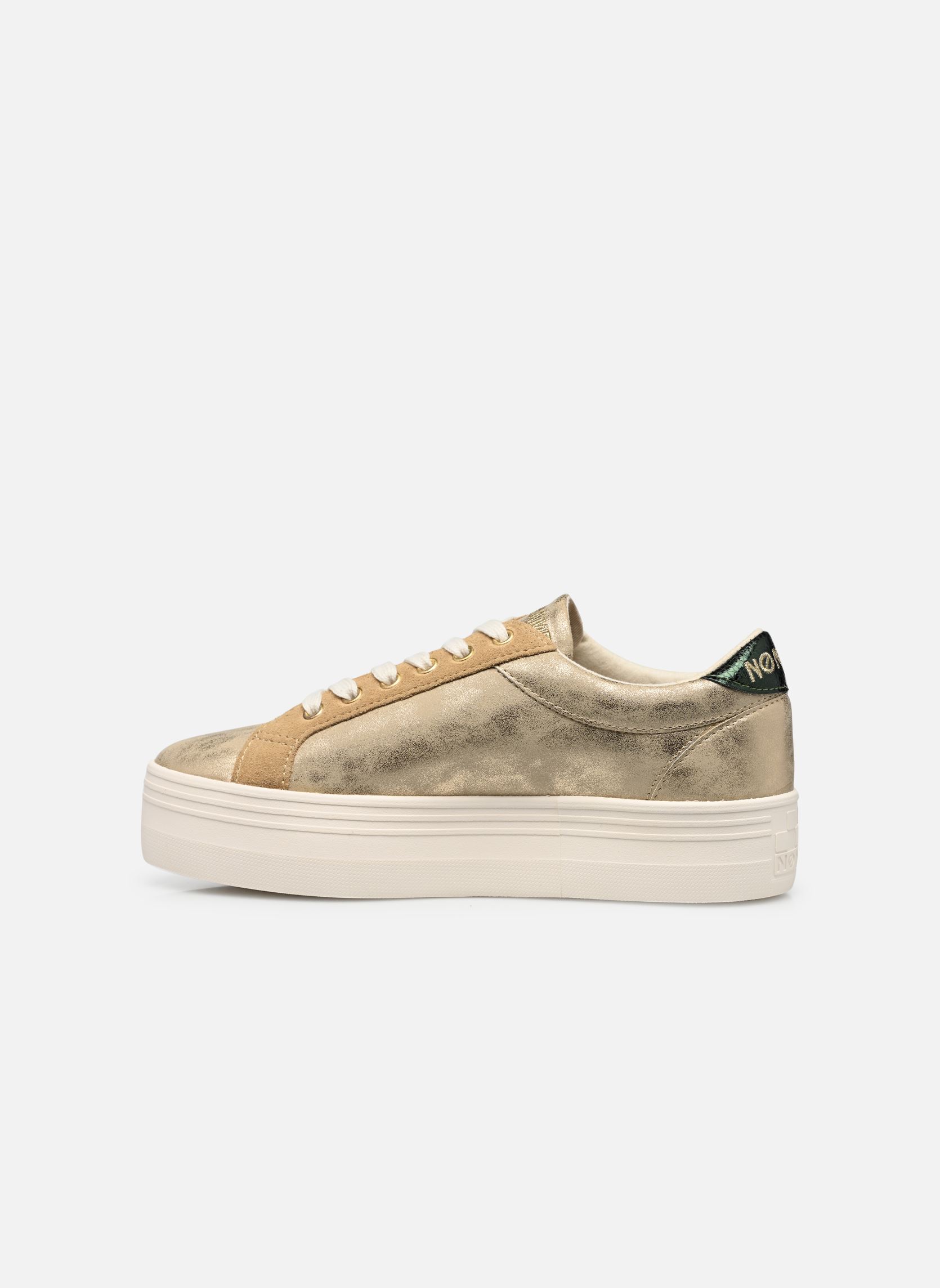 Niedrige Sneaker PLATO M BRIDGE damen gold und bronze No Name Niedrige Sneaker PLATO M BRIDGE damen gold und bronze Beige