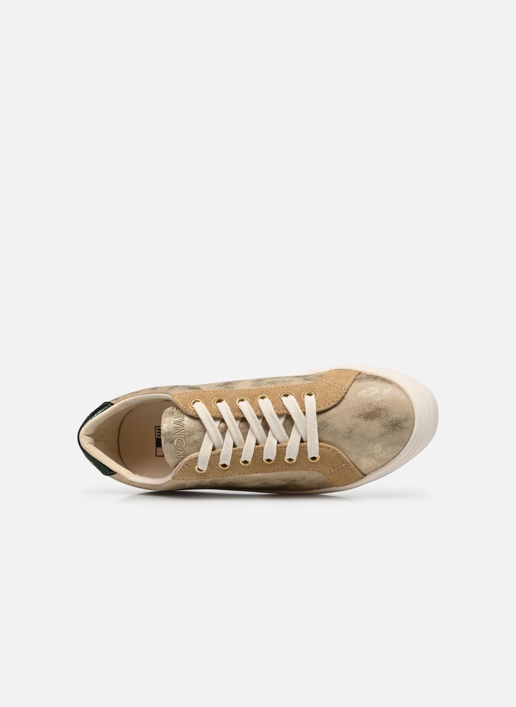 Niedrige Sneaker PLATO M BRIDGE damen gold und bronze No Name Niedrige Sneaker PLATO M BRIDGE damen gold und bronze Beige