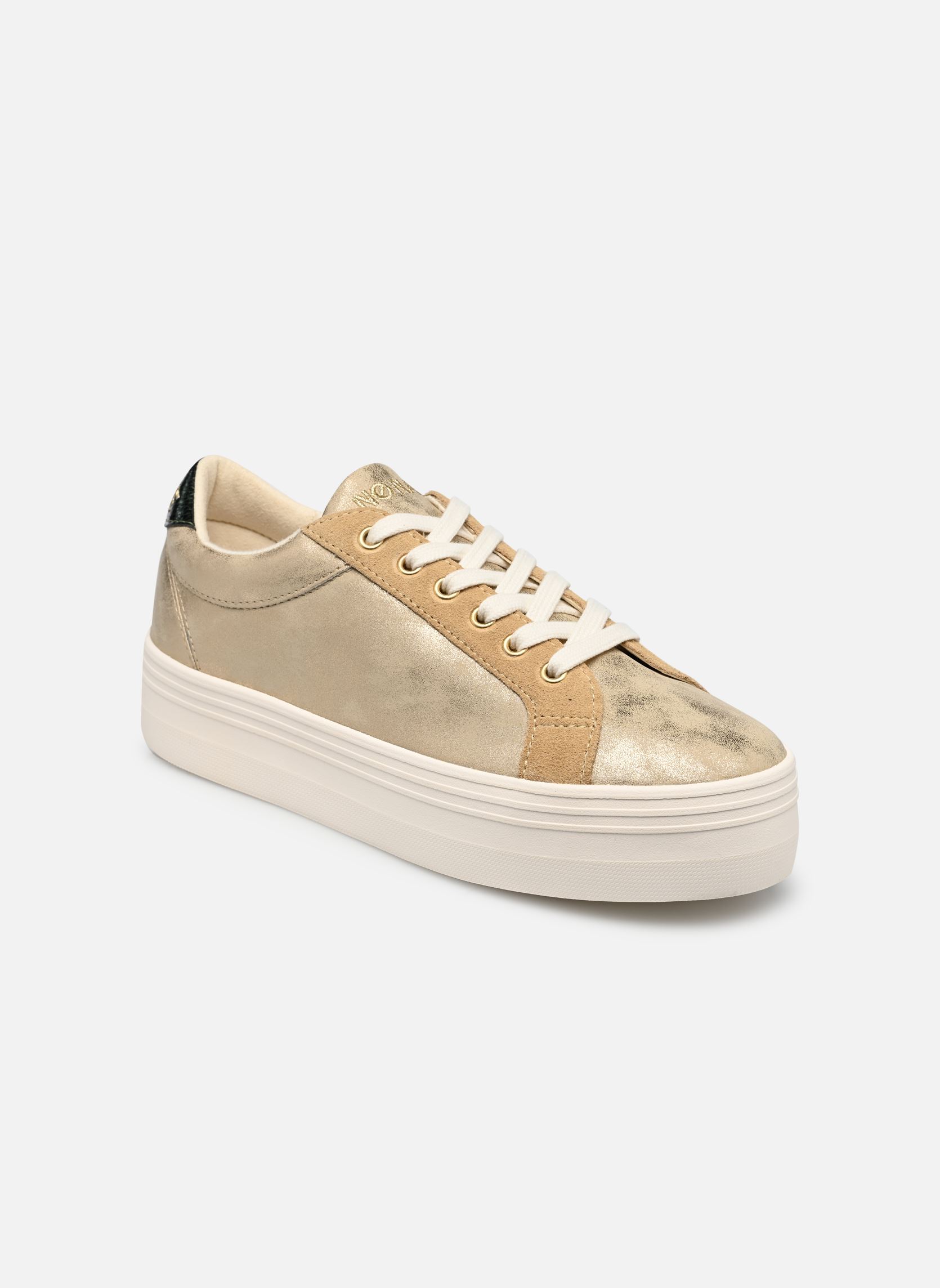 Niedrige Sneaker PLATO M BRIDGE damen gold und bronze No Name Niedrige Sneaker PLATO M BRIDGE damen gold und bronze Beige