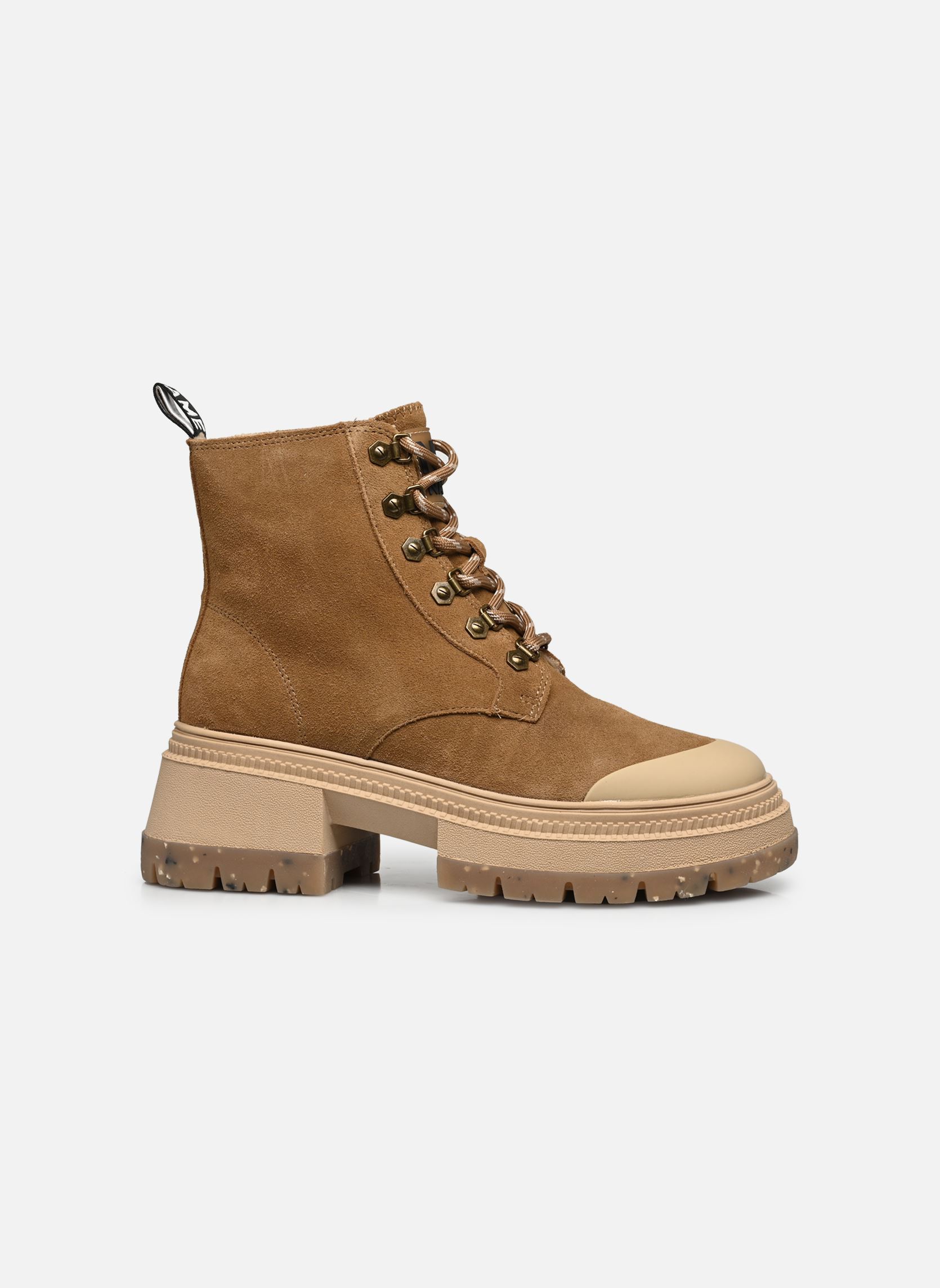 Veterlaarsjes STRONG HOOKS dames bruin No Name Veterlaarsjes STRONG HOOKS dames bruin NUTS