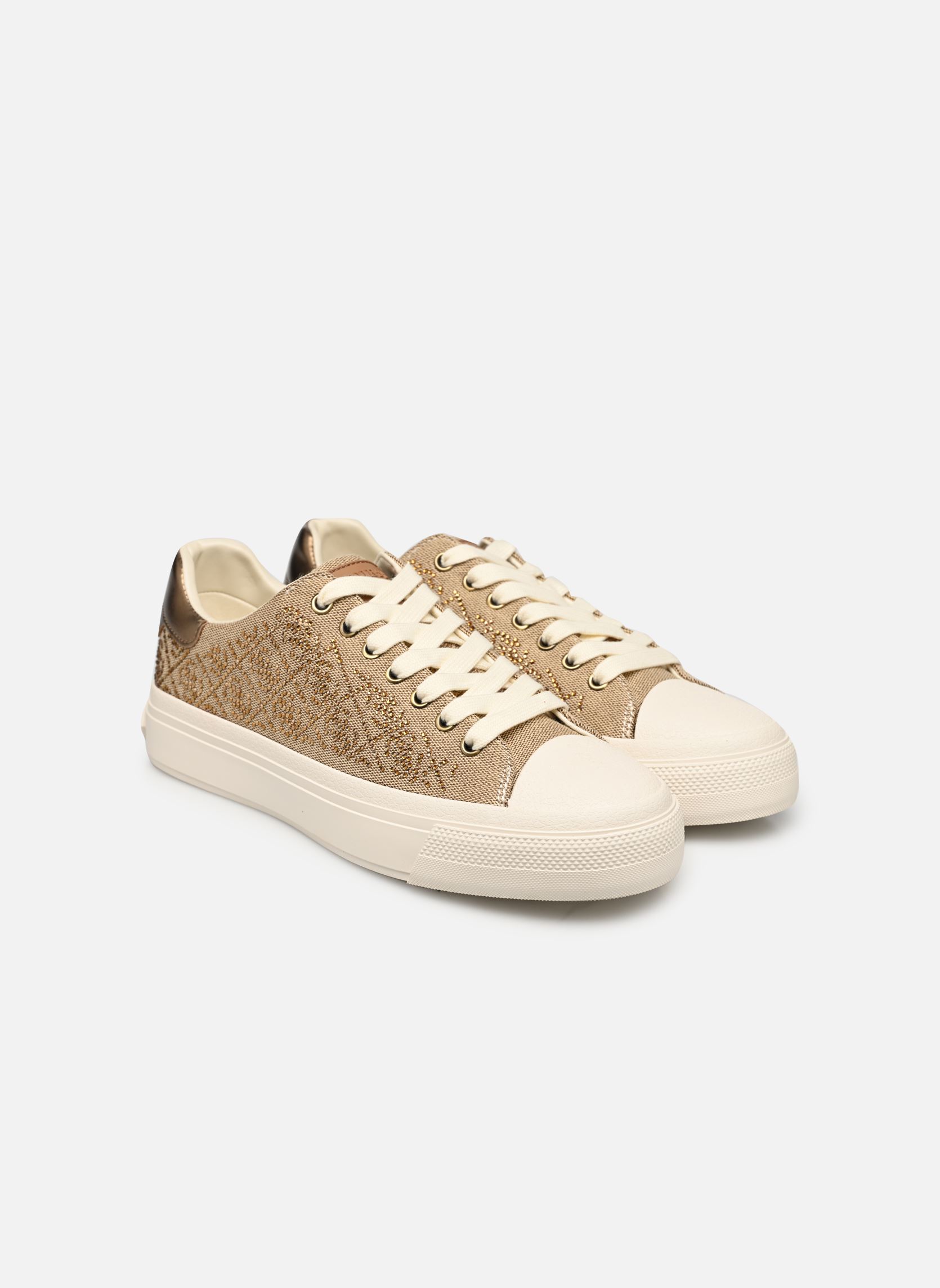 Niedrige Sneaker JIANAA4 damen beige Guess Niedrige Sneaker JIANAA4 damen beige Beibr