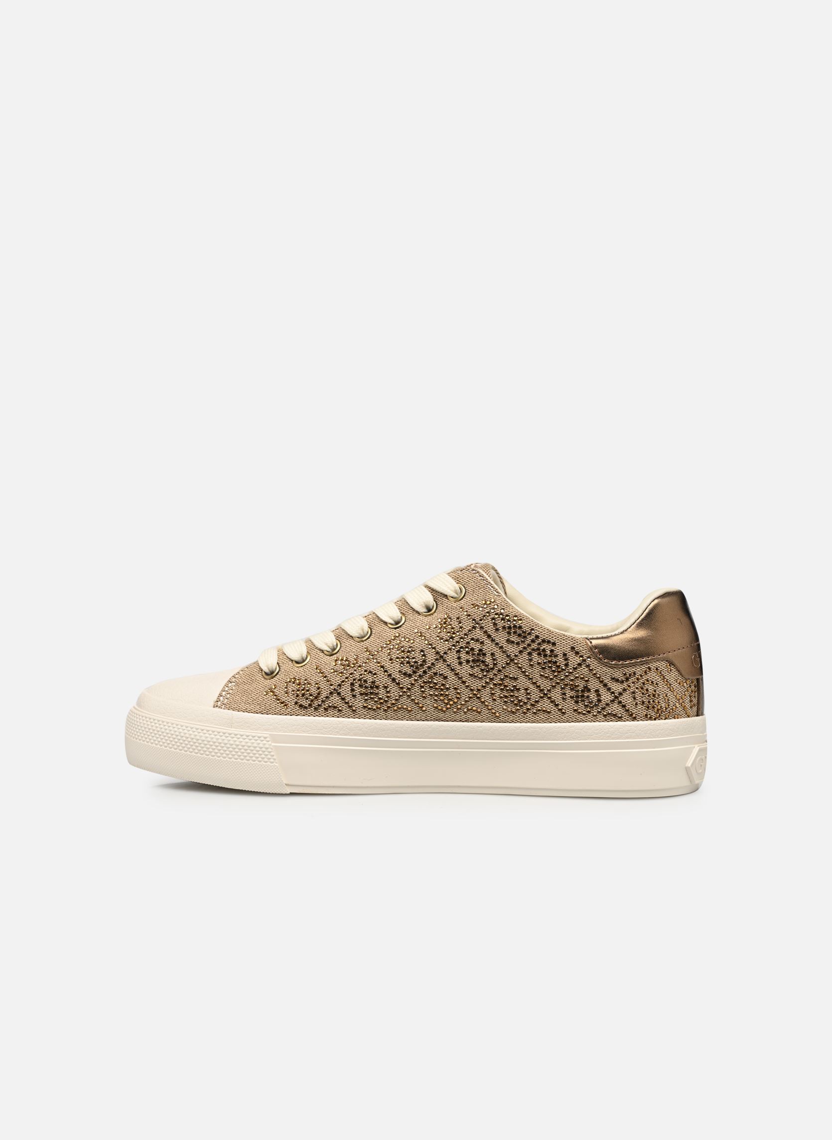 Niedrige Sneaker JIANAA4 damen beige Guess Niedrige Sneaker JIANAA4 damen beige Beibr