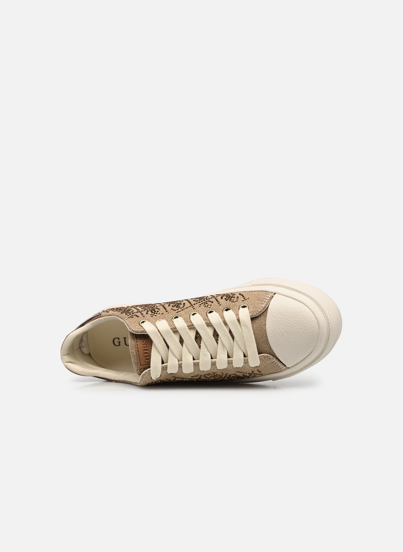 Niedrige Sneaker JIANAA4 damen beige Guess Niedrige Sneaker JIANAA4 damen beige Beibr