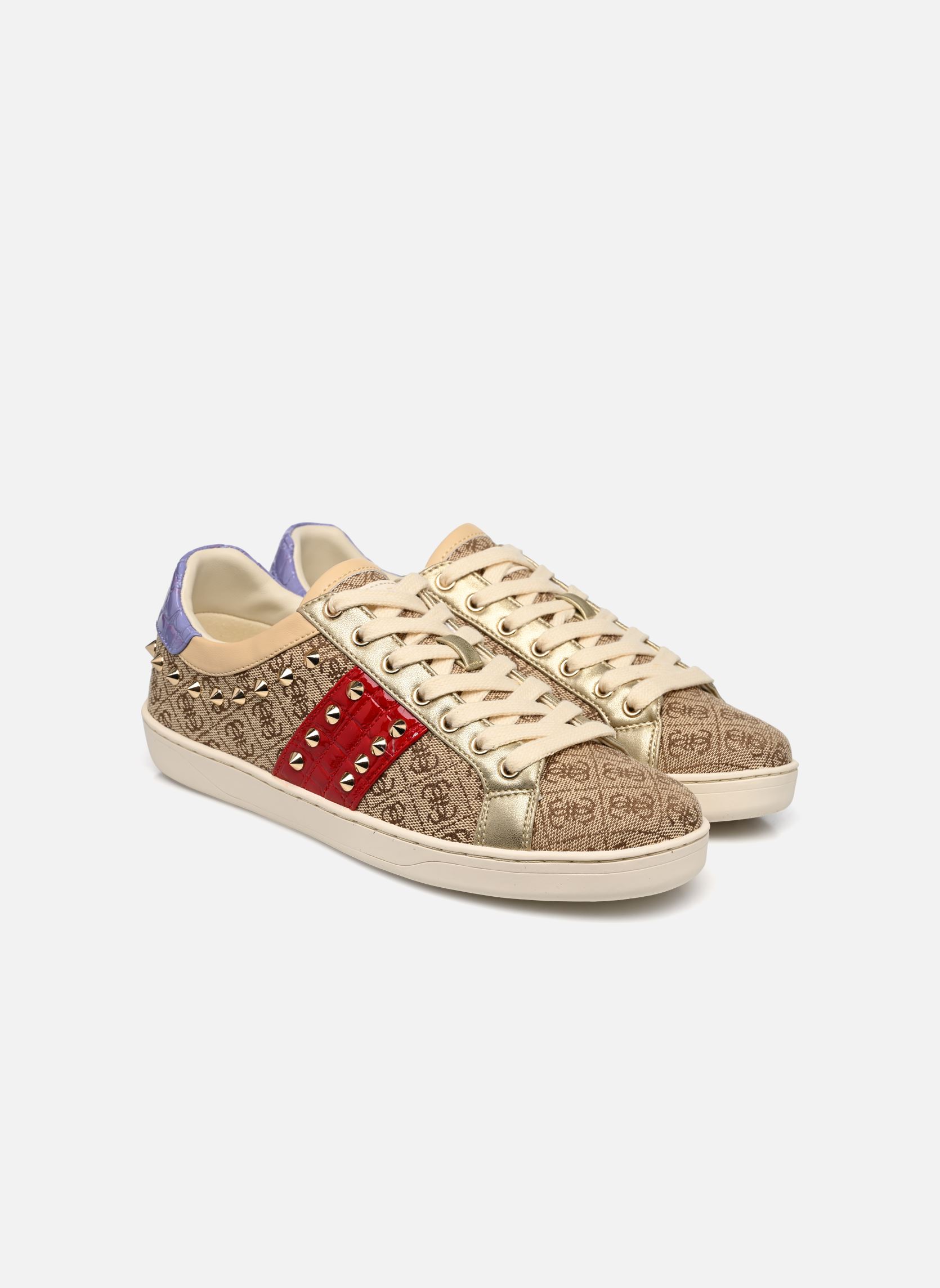 Niedrige Sneaker RAELIN3 damen beige Guess Niedrige Sneaker RAELIN3 damen beige BEIRE