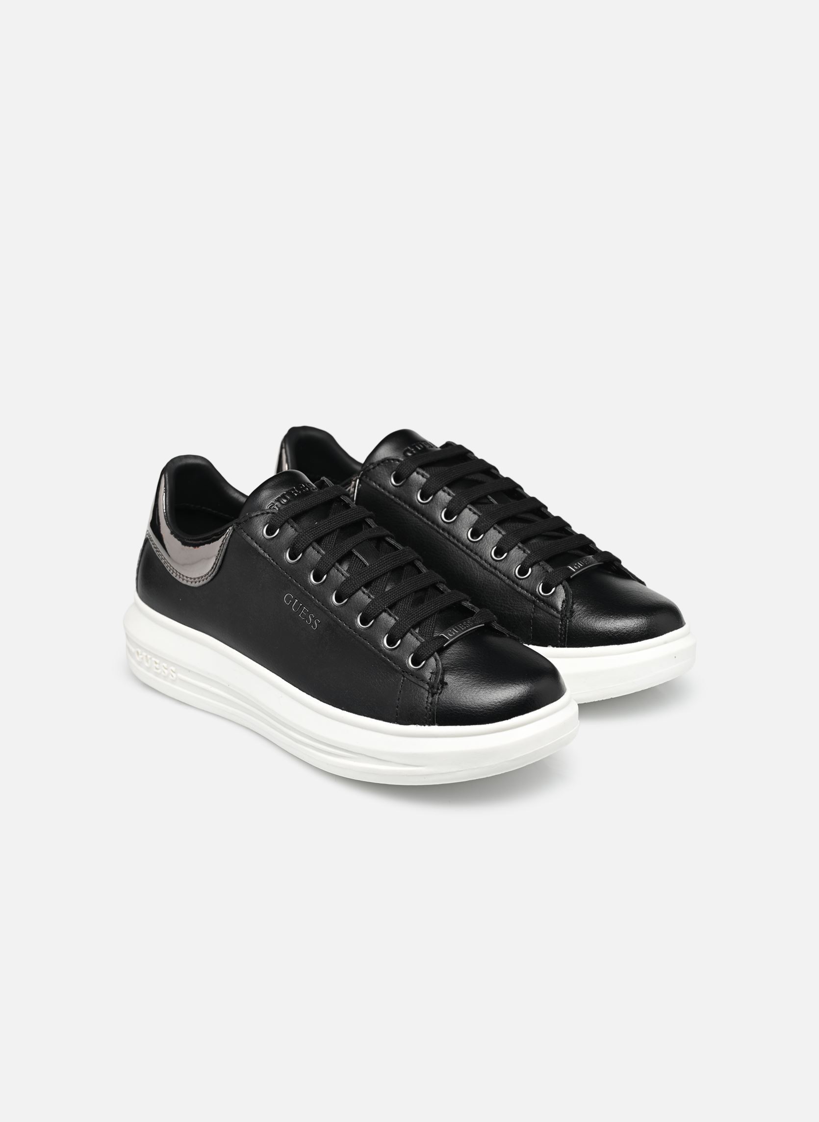 Sneakers basse VIBO NEW donna nero Guess Sneakers basse VIBO NEW donna nero Black gunmetal