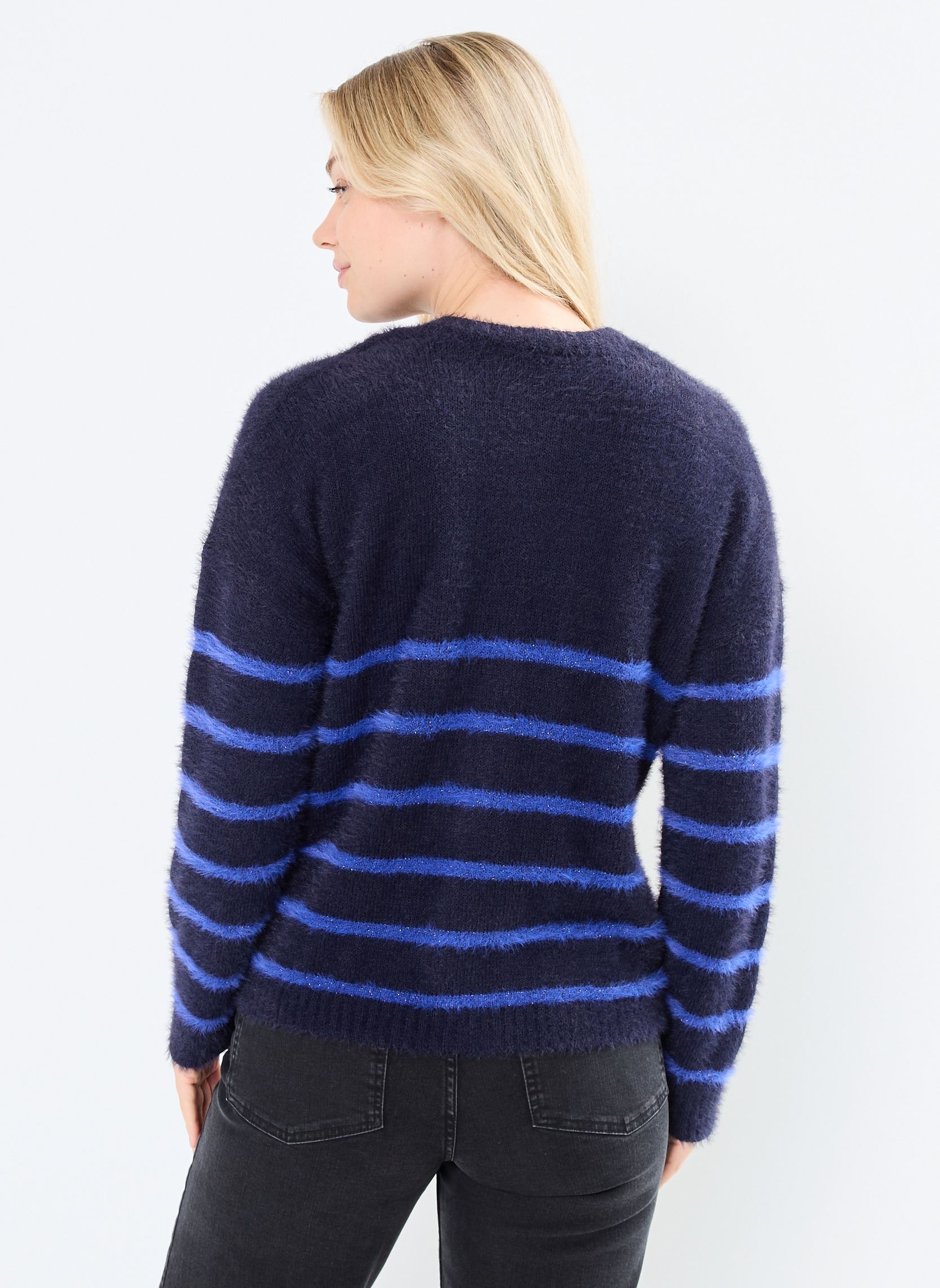 Gilets PCJANA LS KNIT CARDIGAN KAC FC femme bleu Pieces Gilets PCJANA LS KNIT CARDIGAN KAC FC femme bleu Maritime Blue