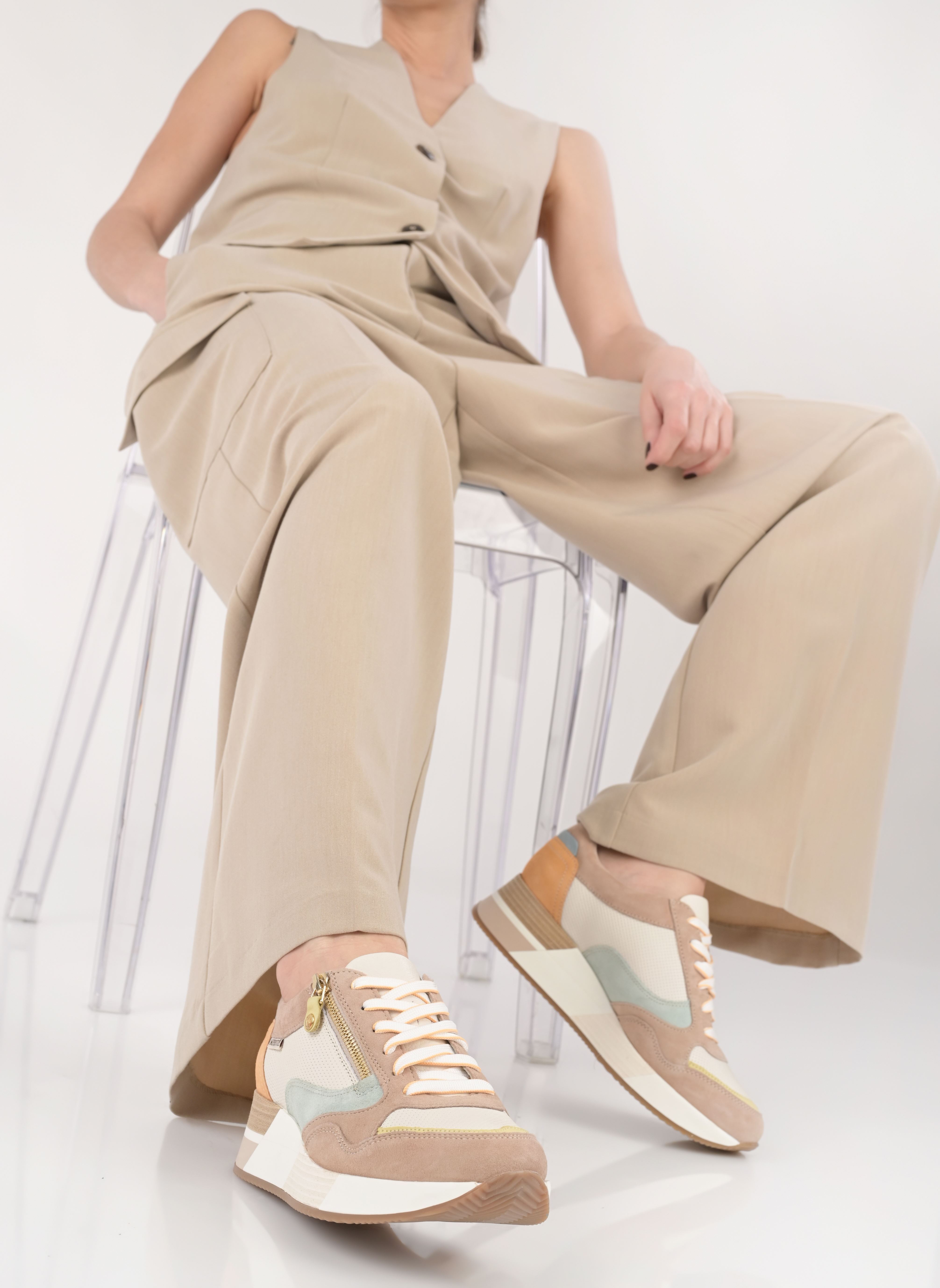 Niedrige Sneaker OLIMPIA damen beige Mephisto Niedrige Sneaker OLIMPIA damen beige SAND