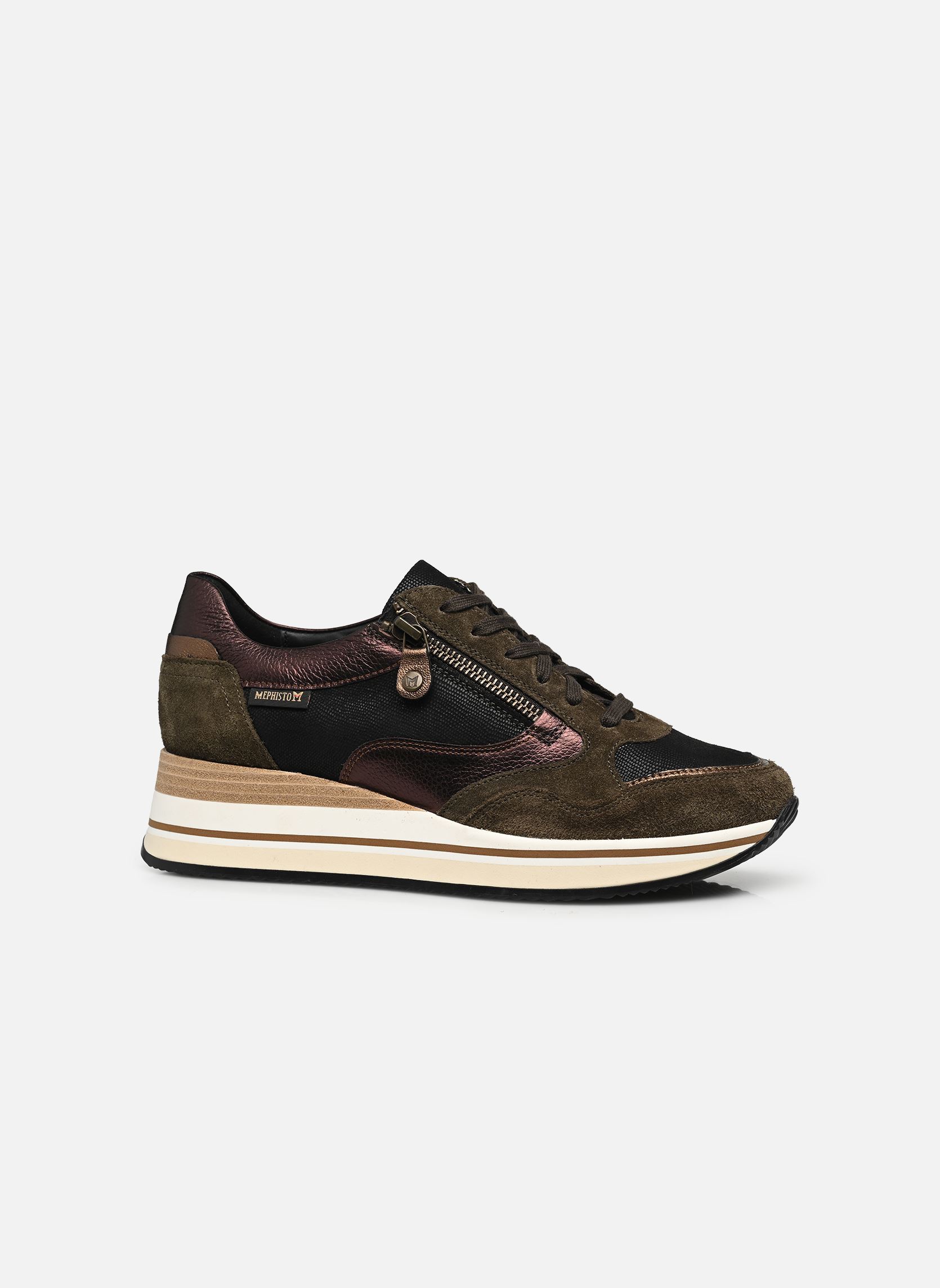 Baskets basses OLIMPIA femme vert Mephisto Baskets basses OLIMPIA femme vert MOSS