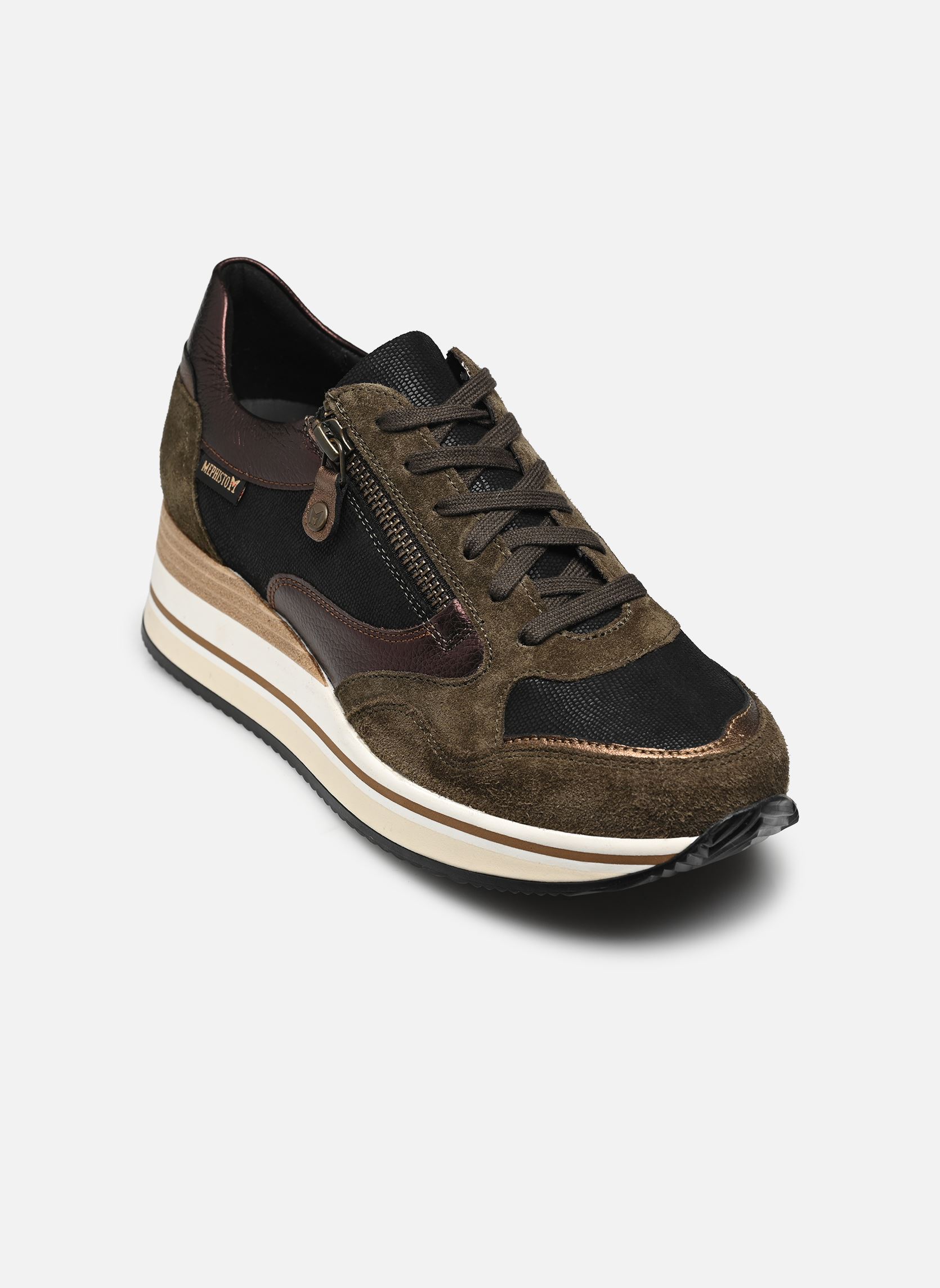 Baskets basses OLIMPIA femme vert Mephisto Baskets basses OLIMPIA femme vert MOSS