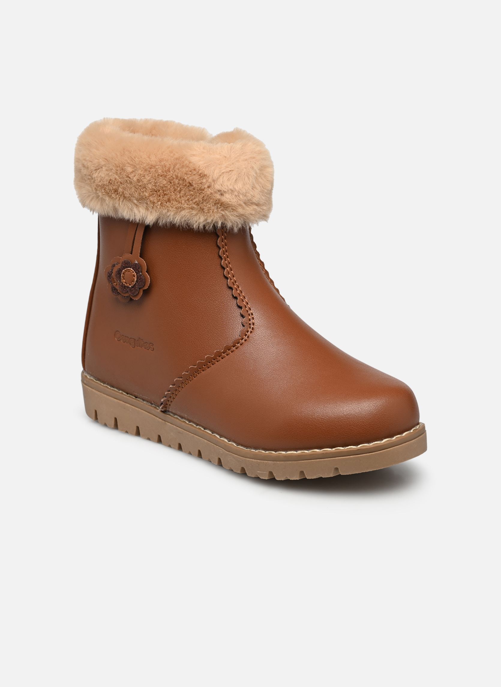 Stiefeletten / Ankle Boots MI1 113 16 mädchen braun Conguitos Stiefeletten / Ankle Boots MI1 113 16 mädchen braun TAN