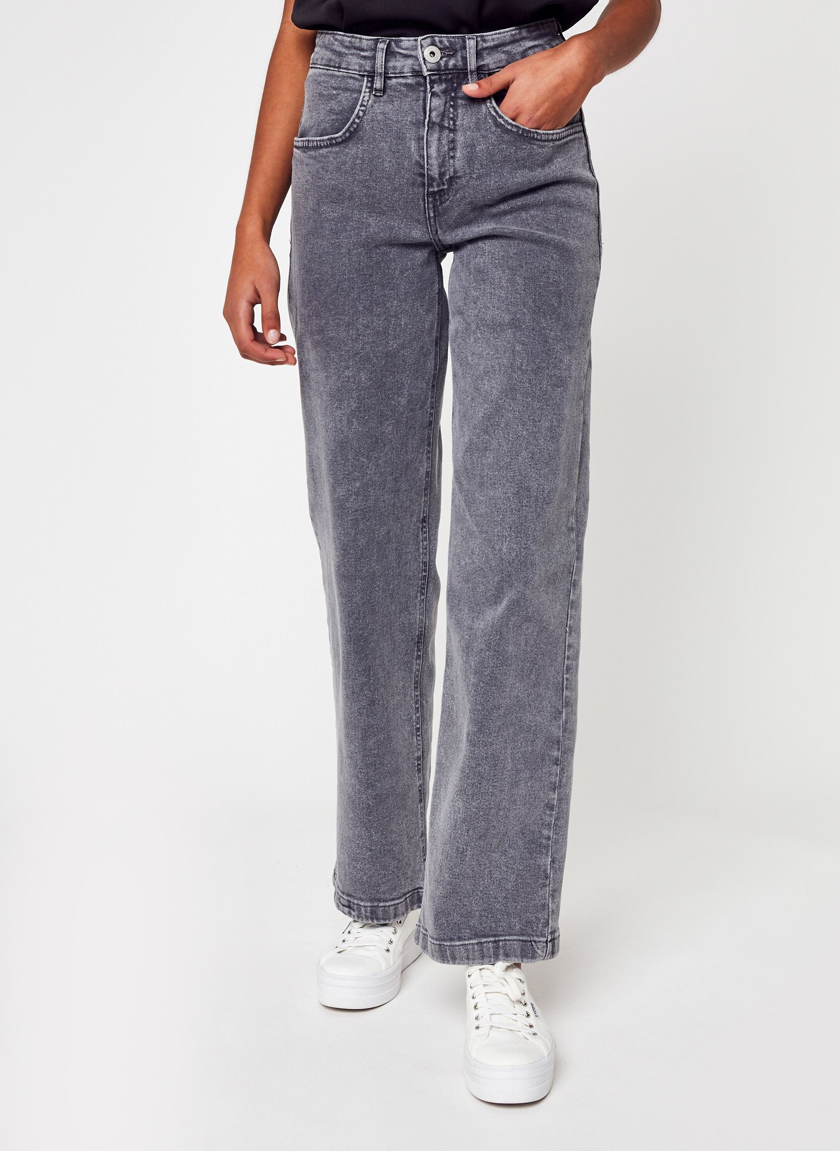 Weite Jeans Ihalexo Nti damen grau Ichi Weite Jeans Ihalexo Nti damen grau Light grey wash