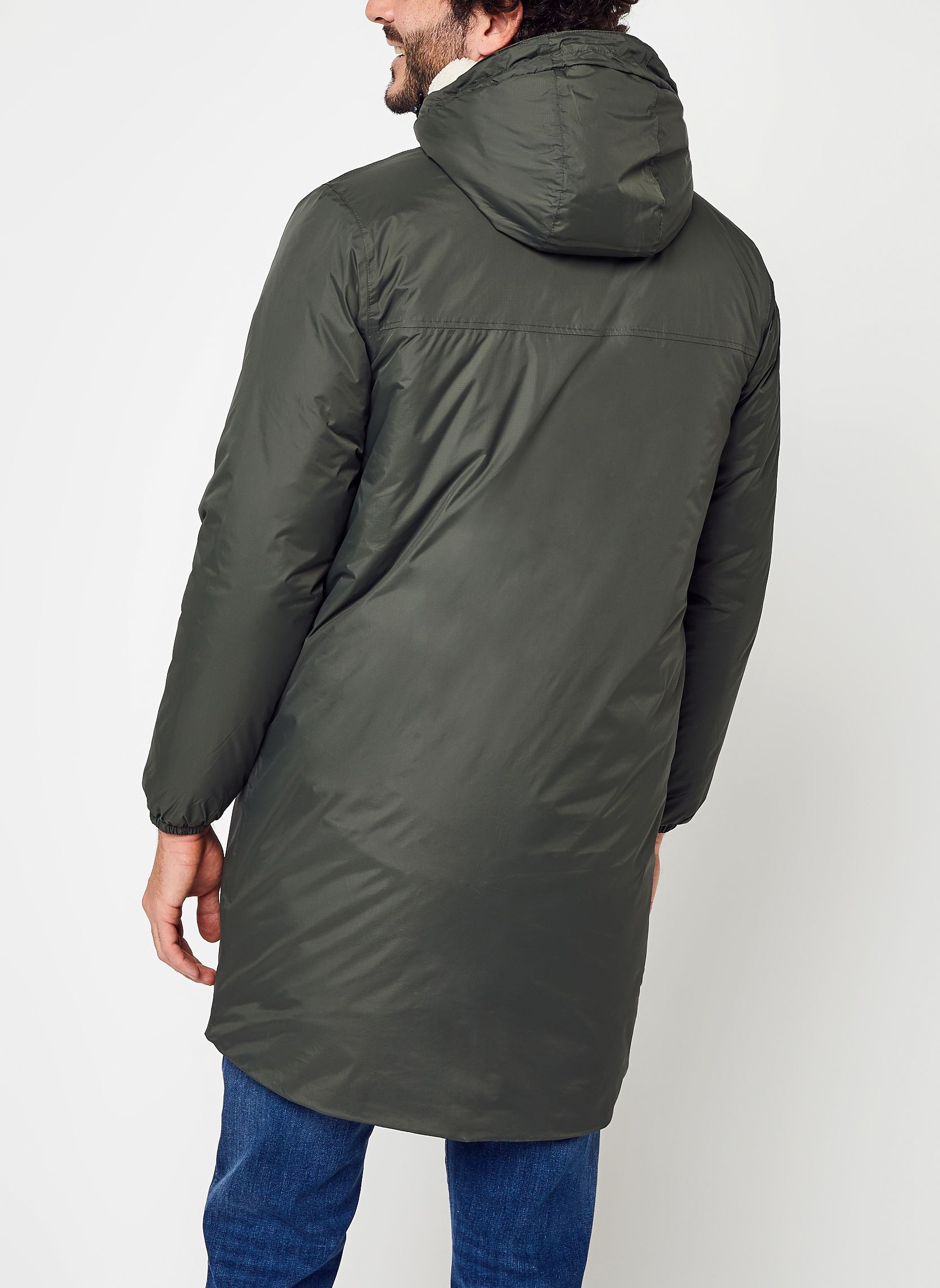 Parka Le Vrai 3.0 Eiffel Orsetto M - Unisexe uomo verde K-Way Parka Le Vrai 3.0 Eiffel Orsetto M - Unisexe uomo verde Green Black