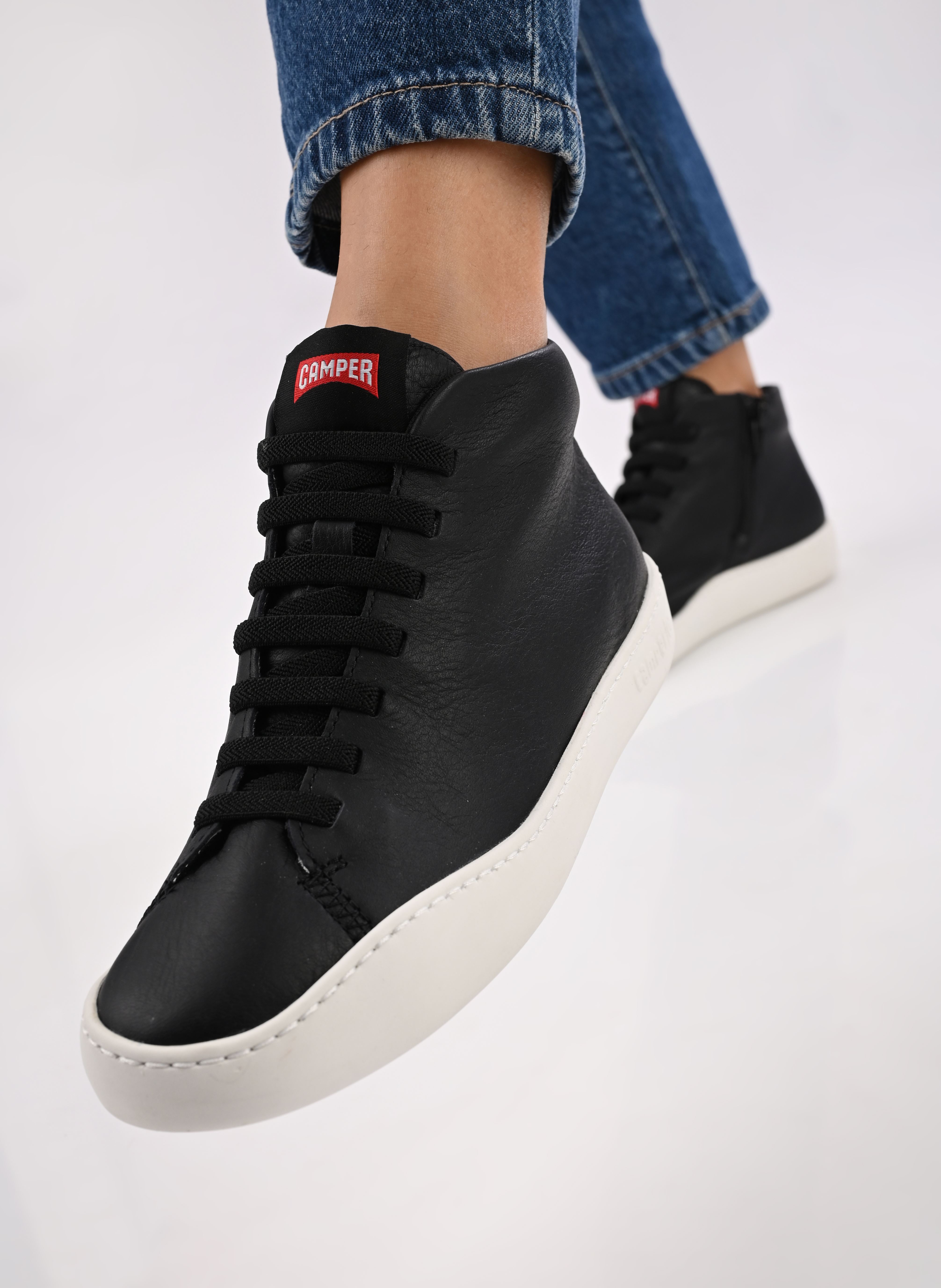 Hoge sneakers Peu Touring K400422 dames zwart Camper Hoge sneakers Peu Touring K400422 dames zwart Negro