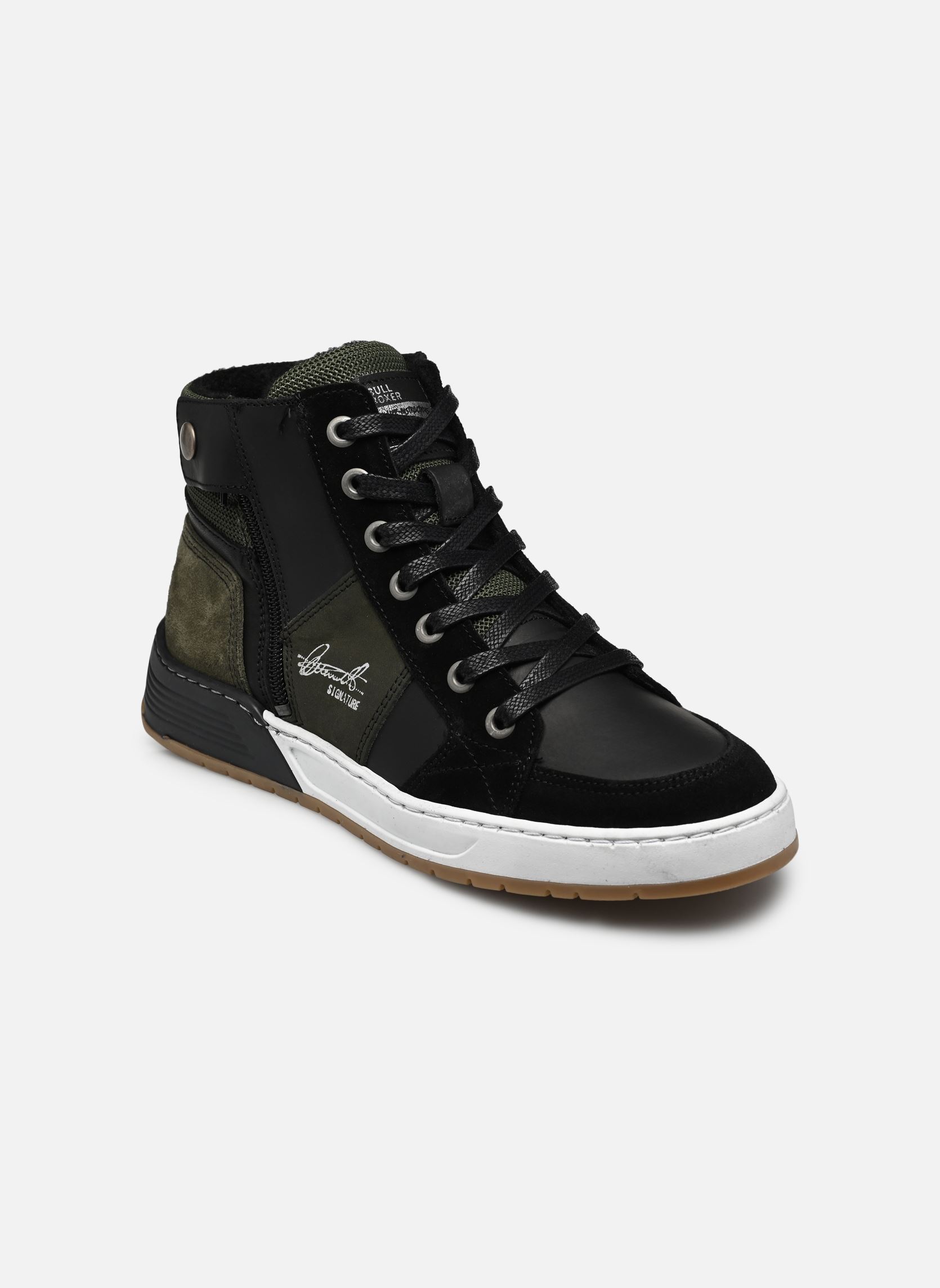 Baskets basses AOF504E6L garçon noir Bullboxer Baskets basses AOF504E6L garçon noir Black/green
