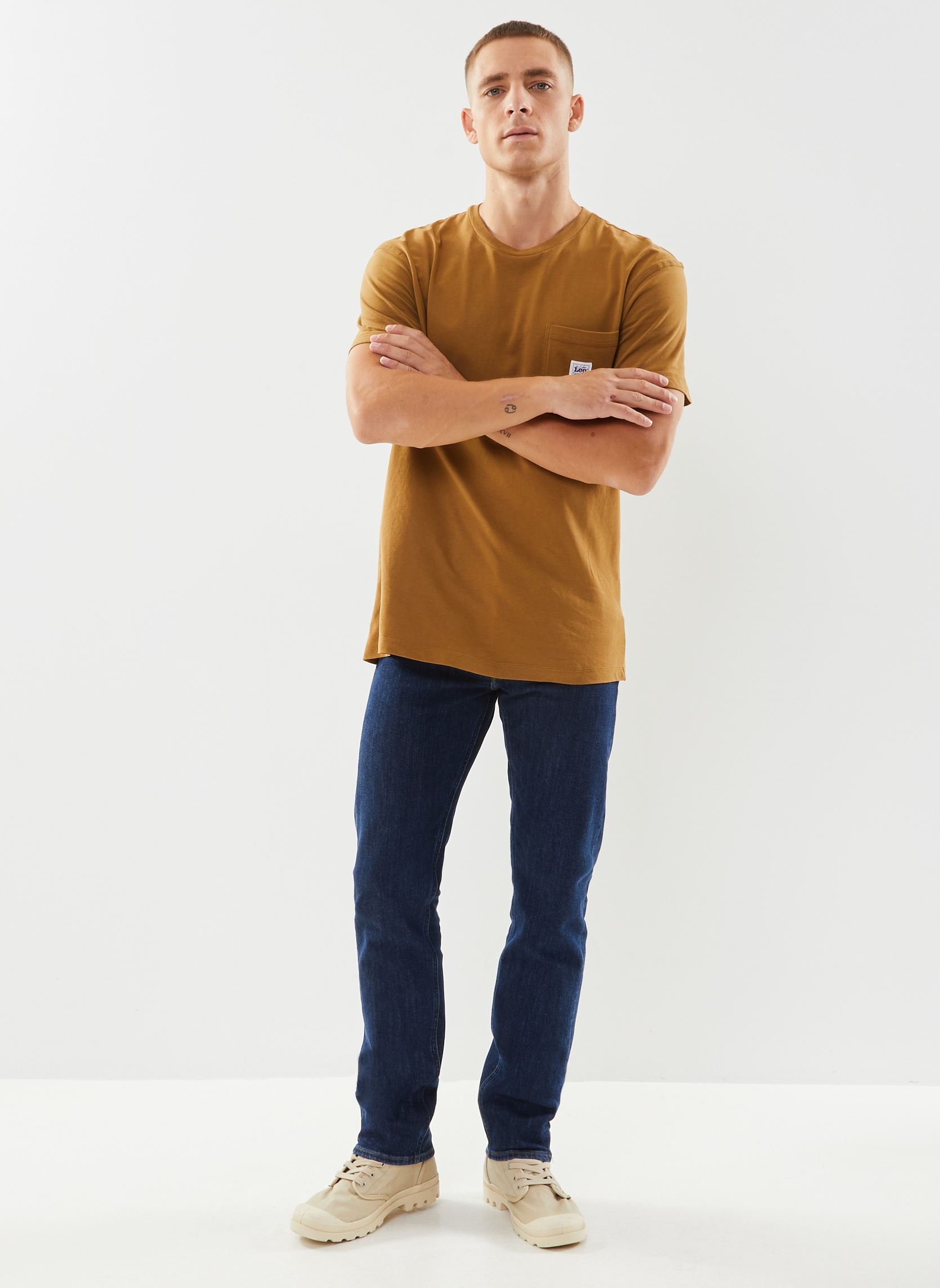 Rechte jeans / Straight Leg Jeans Daren Zip Fly heren blauw Lee Rechte jeans / Straight Leg Jeans Daren Zip Fly heren blauw DEEP DARK STONE
