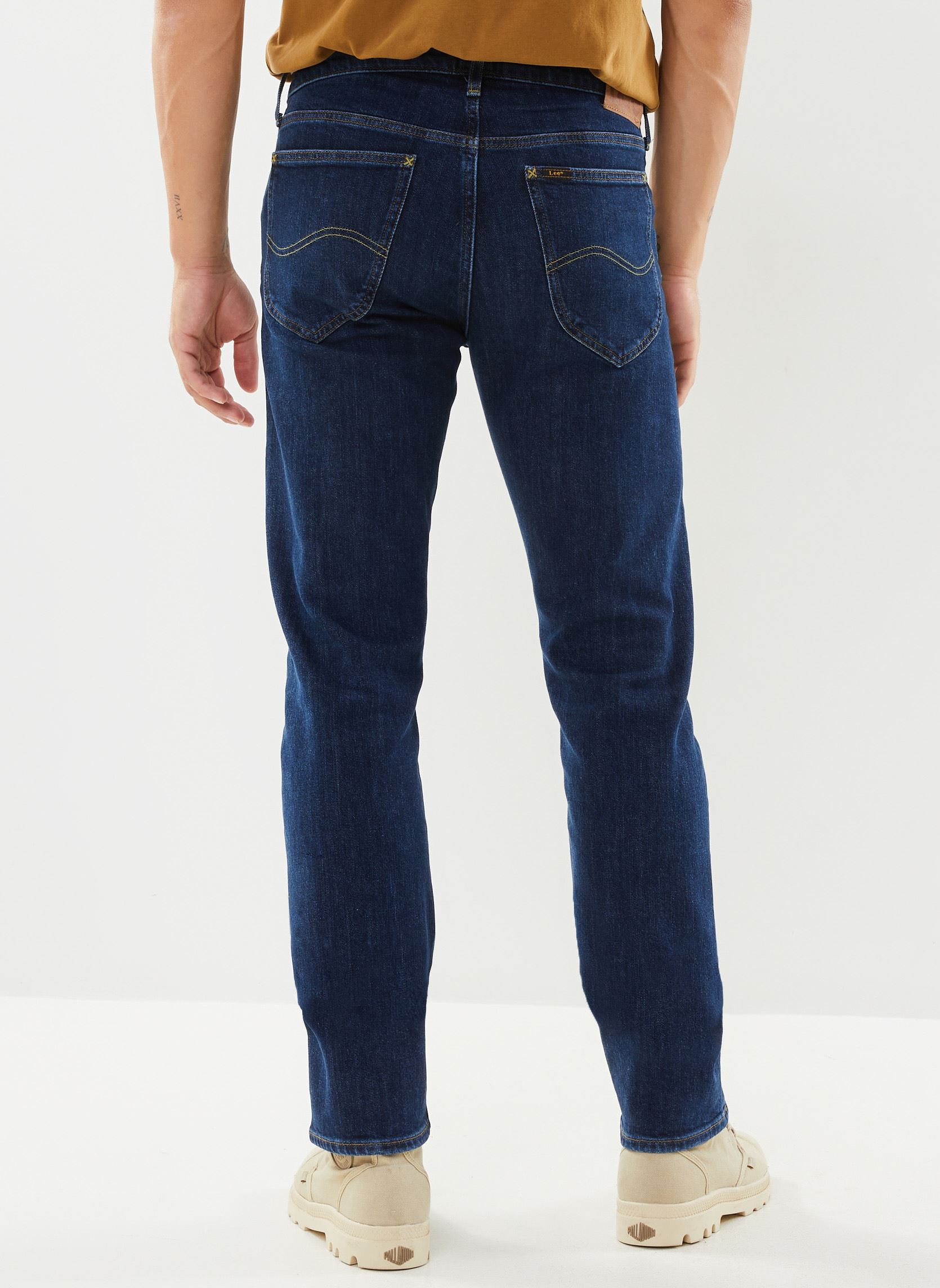 Rechte jeans / Straight Leg Jeans Daren Zip Fly heren blauw Lee Rechte jeans / Straight Leg Jeans Daren Zip Fly heren blauw DEEP DARK STONE