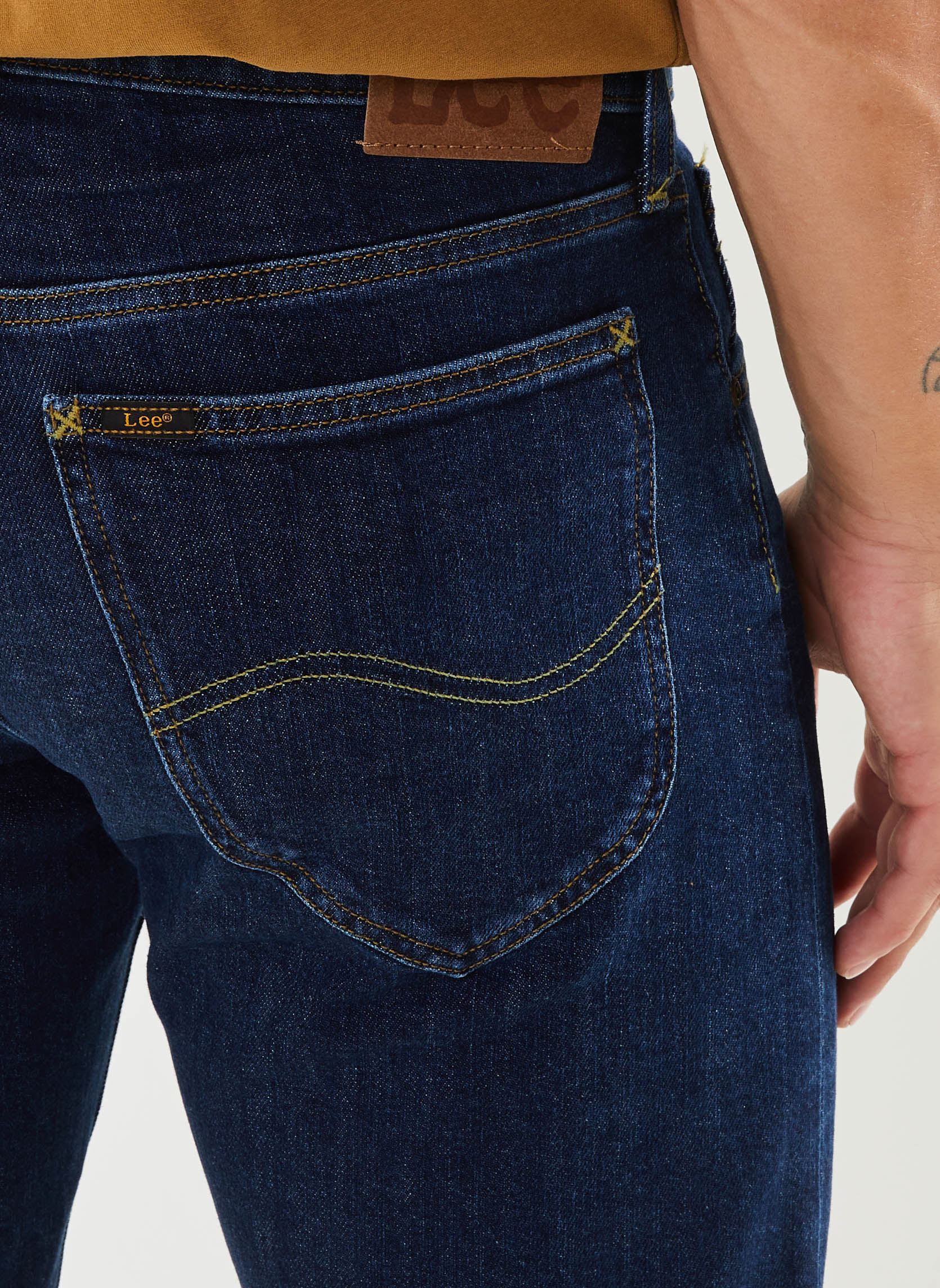 Rechte jeans / Straight Leg Jeans Daren Zip Fly heren blauw Lee Rechte jeans / Straight Leg Jeans Daren Zip Fly heren blauw DEEP DARK STONE