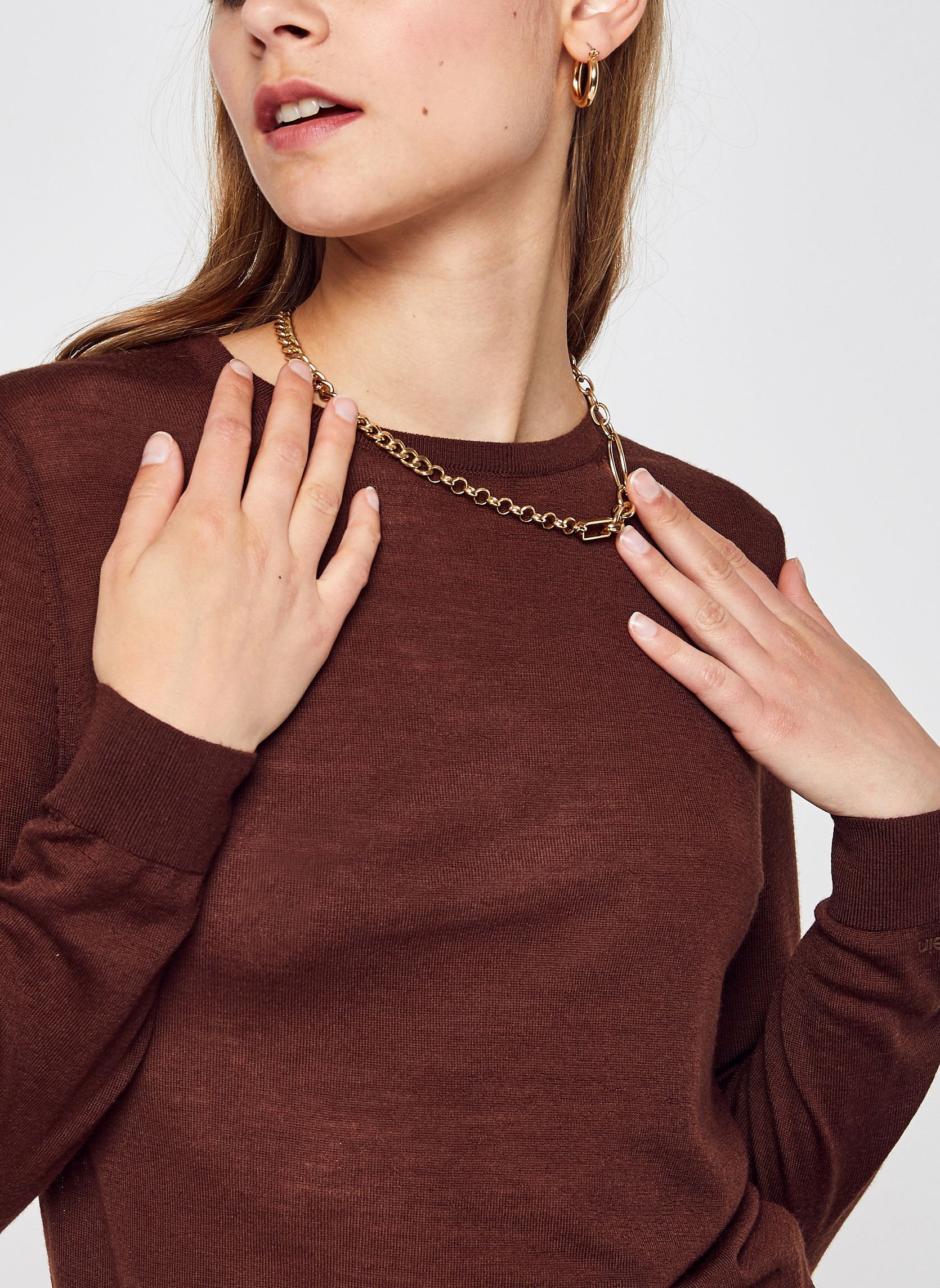 Pullover Merino Crew Neck Sweater damen braun Calvin Klein Pullover Merino Crew Neck Sweater damen braun GT8 BROWN