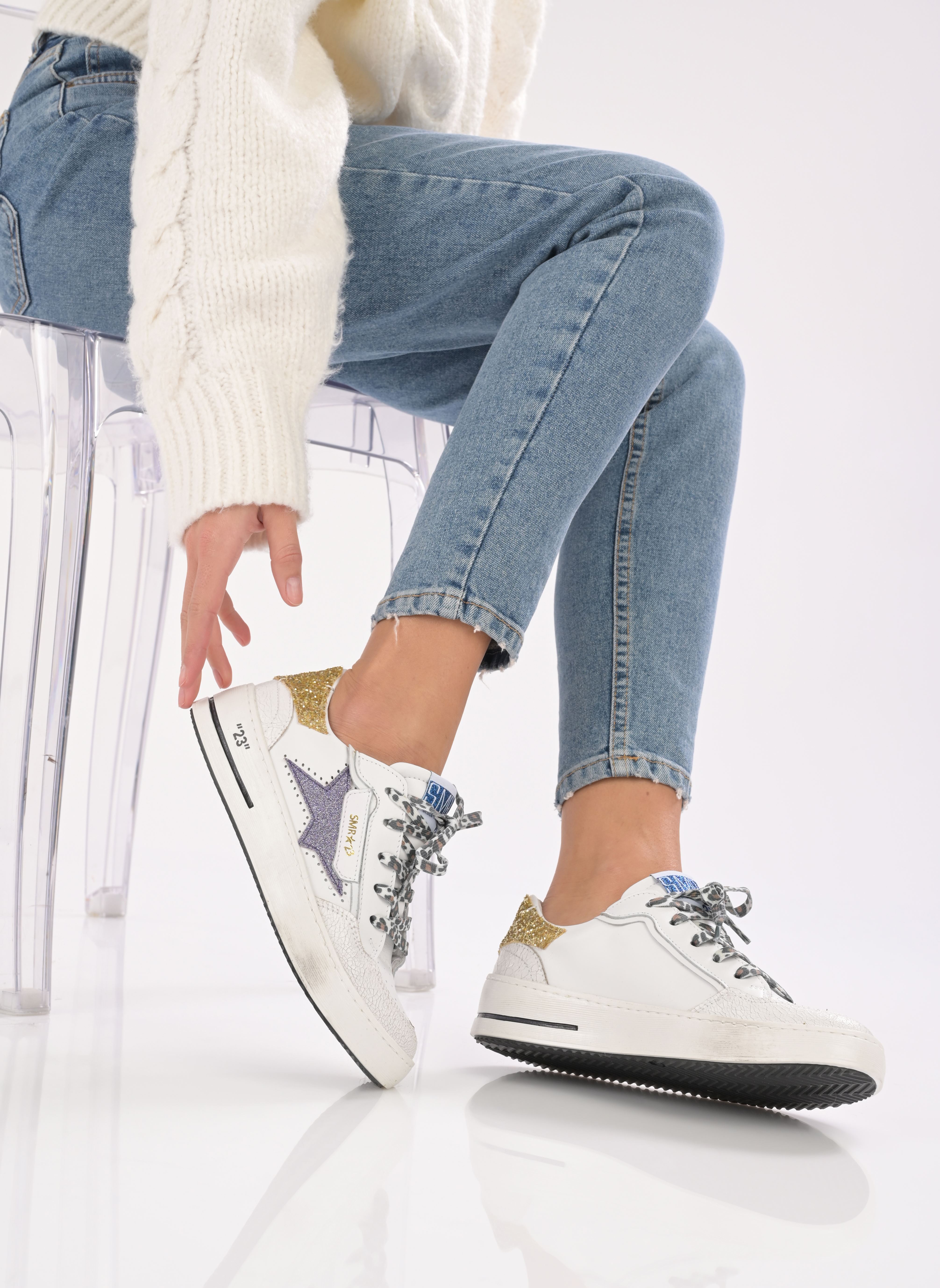 Niedrige Sneaker Ale damen weiß Semerdjian Niedrige Sneaker Ale damen weiß 8546