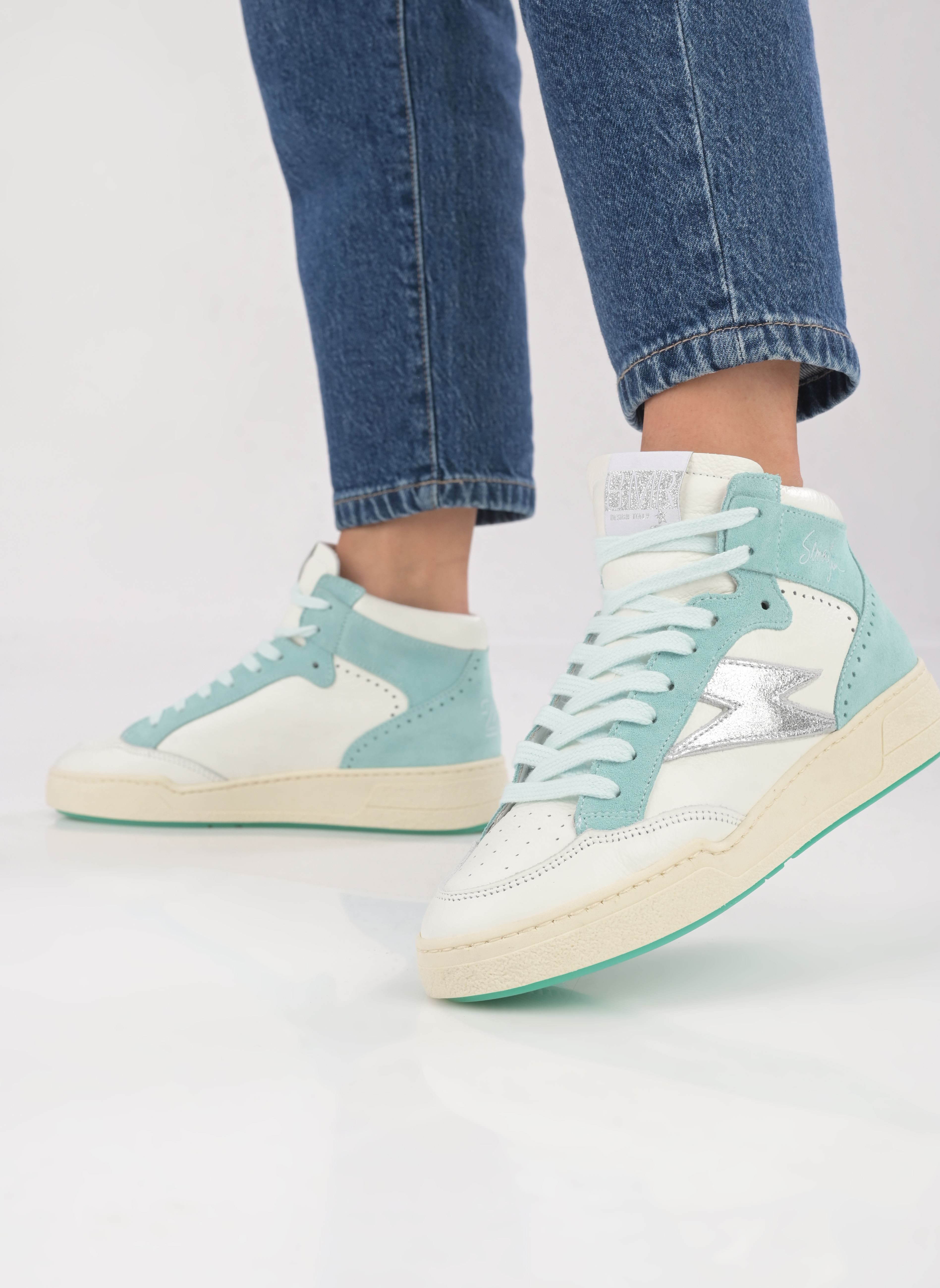 Sneakers alte Braga donna blu Semerdjian Sneakers alte Braga donna blu 11434