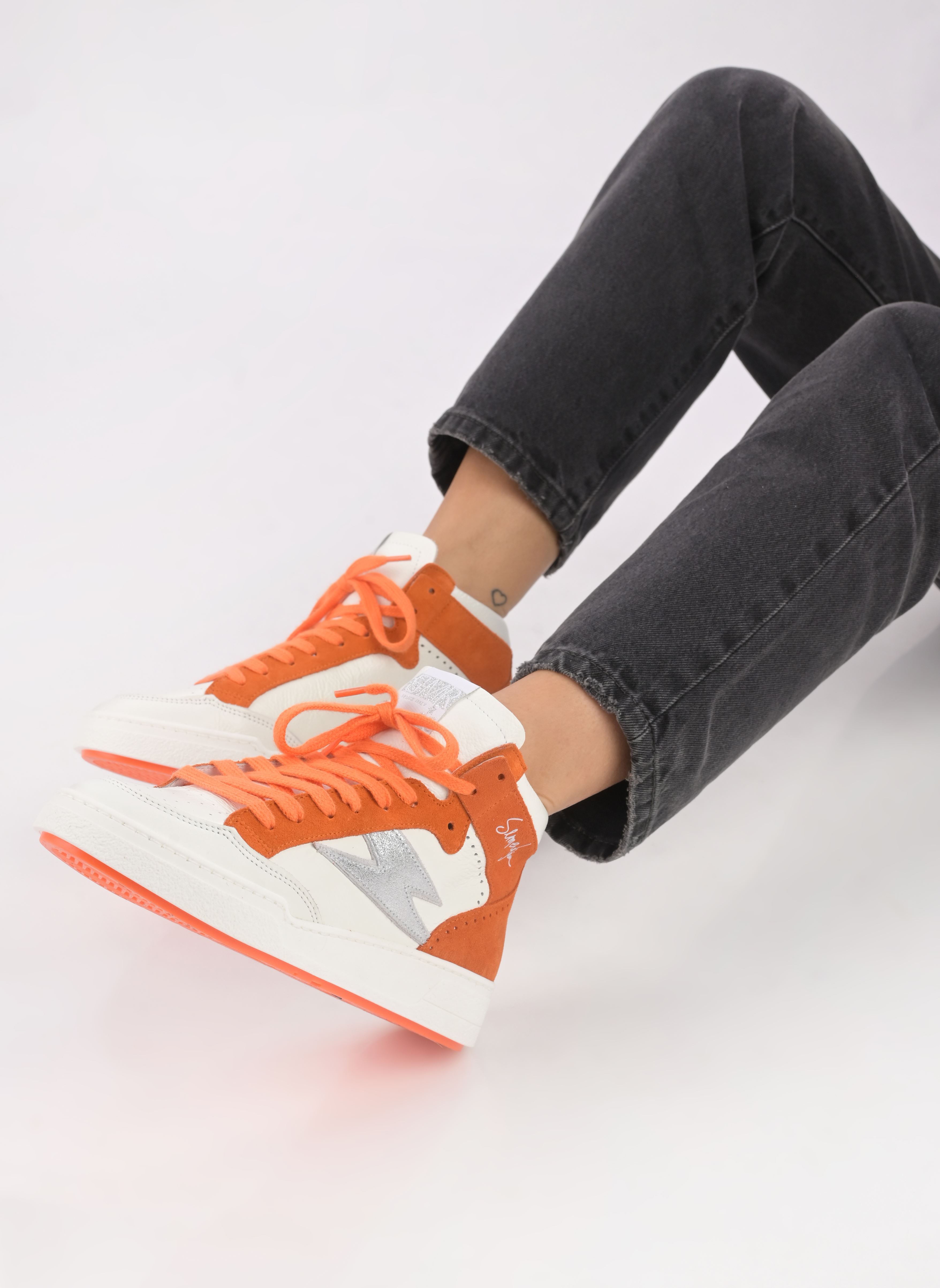 Hoge sneakers Braga dames oranje Semerdjian Hoge sneakers Braga dames oranje 11441