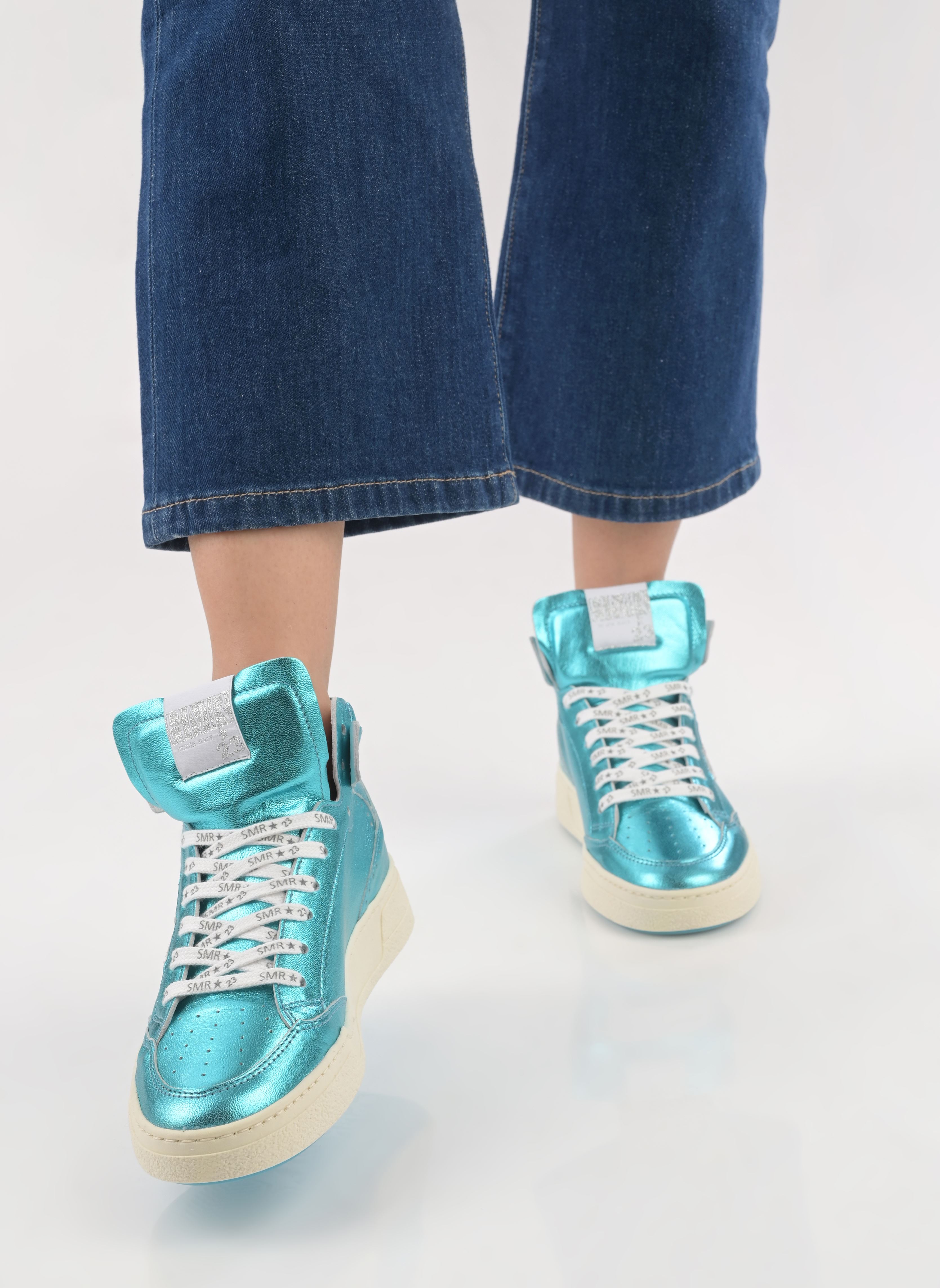Baskets montantes Braga femme bleu Semerdjian Baskets montantes Braga femme bleu 11442