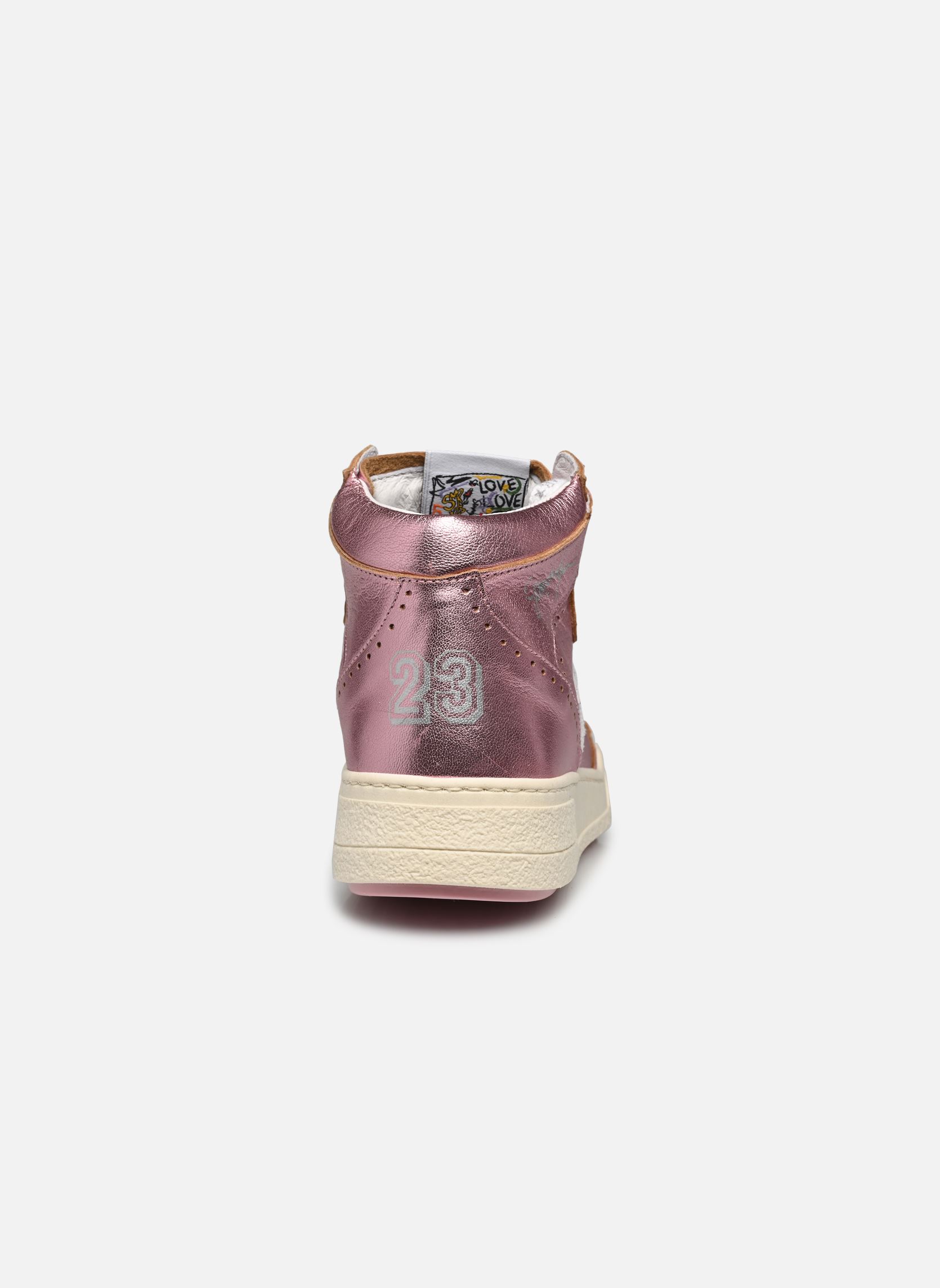 Baskets montantes Braga femme rose Semerdjian Baskets montantes Braga femme rose 11448