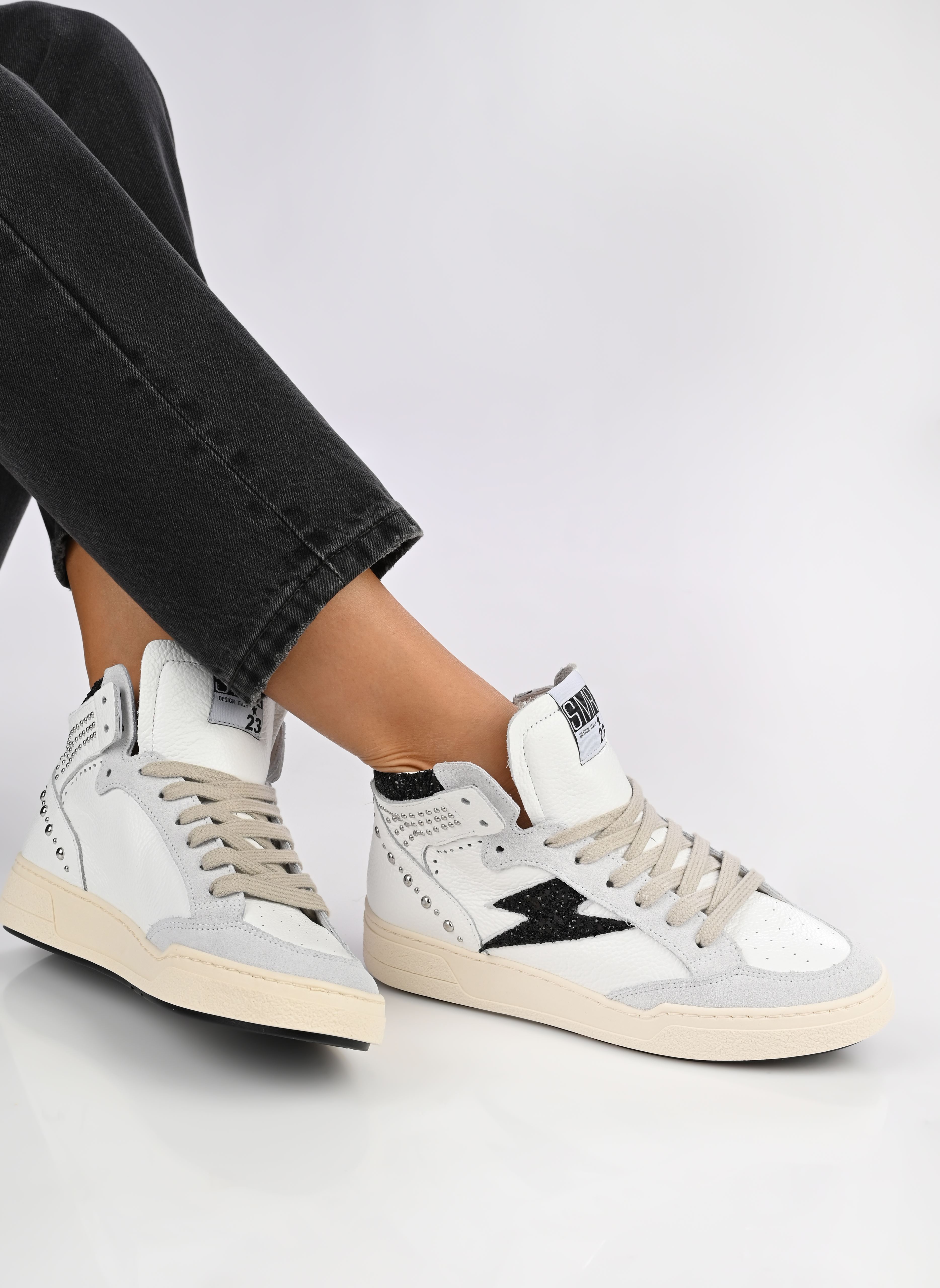 Hoge sneakers Braga dames wit Semerdjian Hoge sneakers Braga dames wit A144