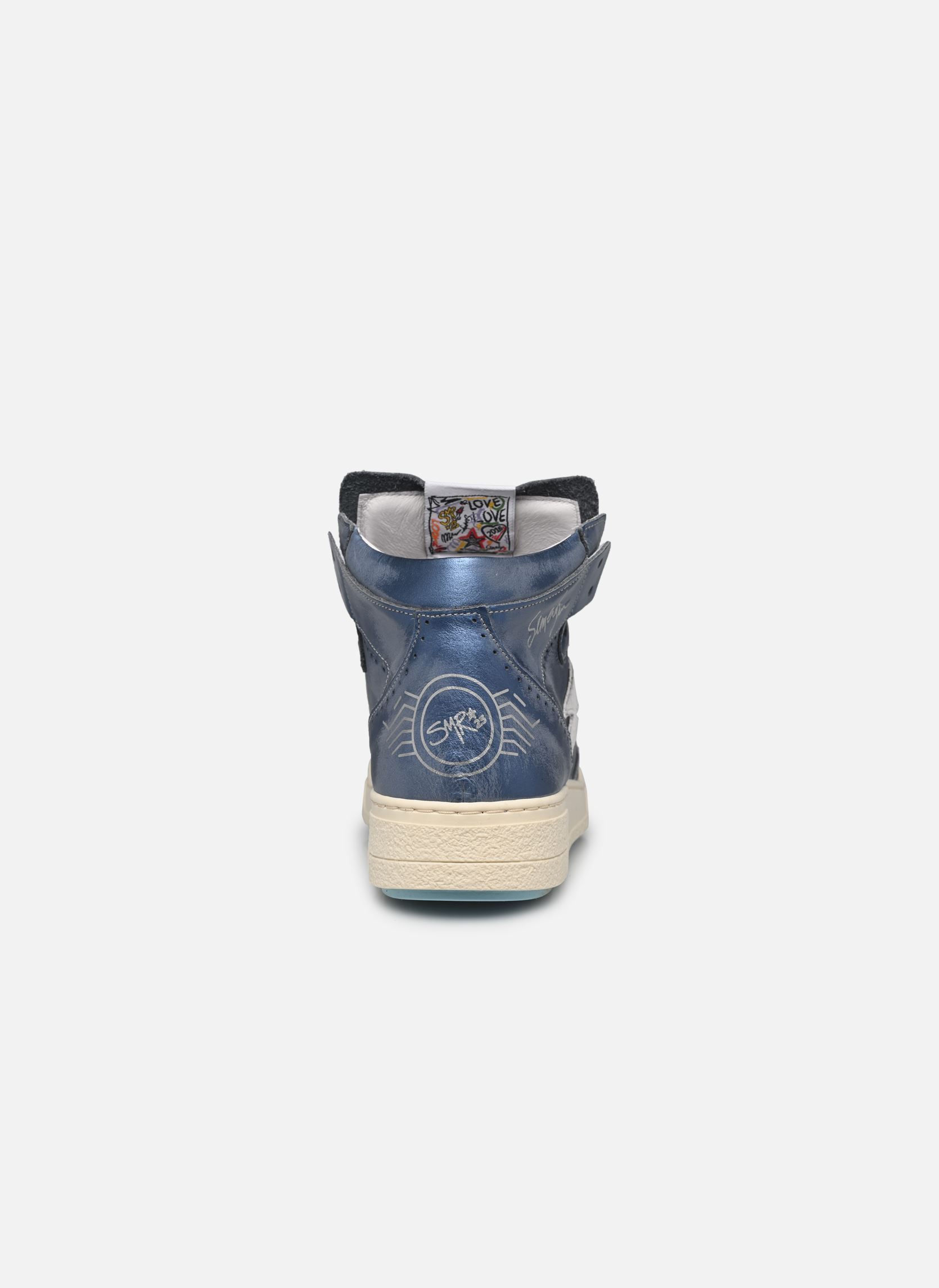 Baskets montantes Braga femme bleu Semerdjian Baskets montantes Braga femme bleu B452