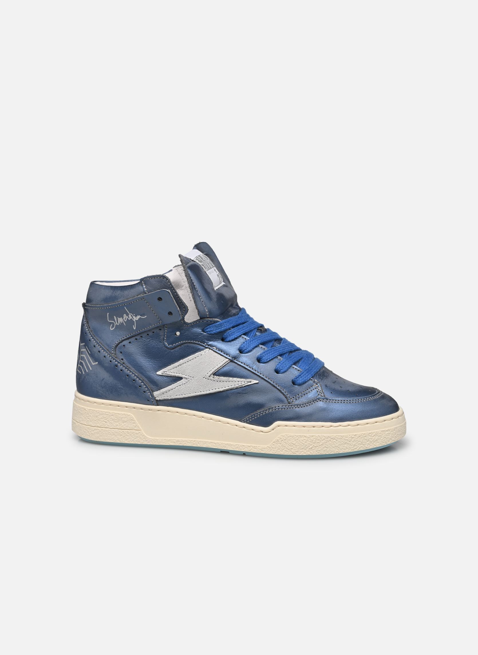 Baskets montantes Braga femme bleu Semerdjian Baskets montantes Braga femme bleu B452