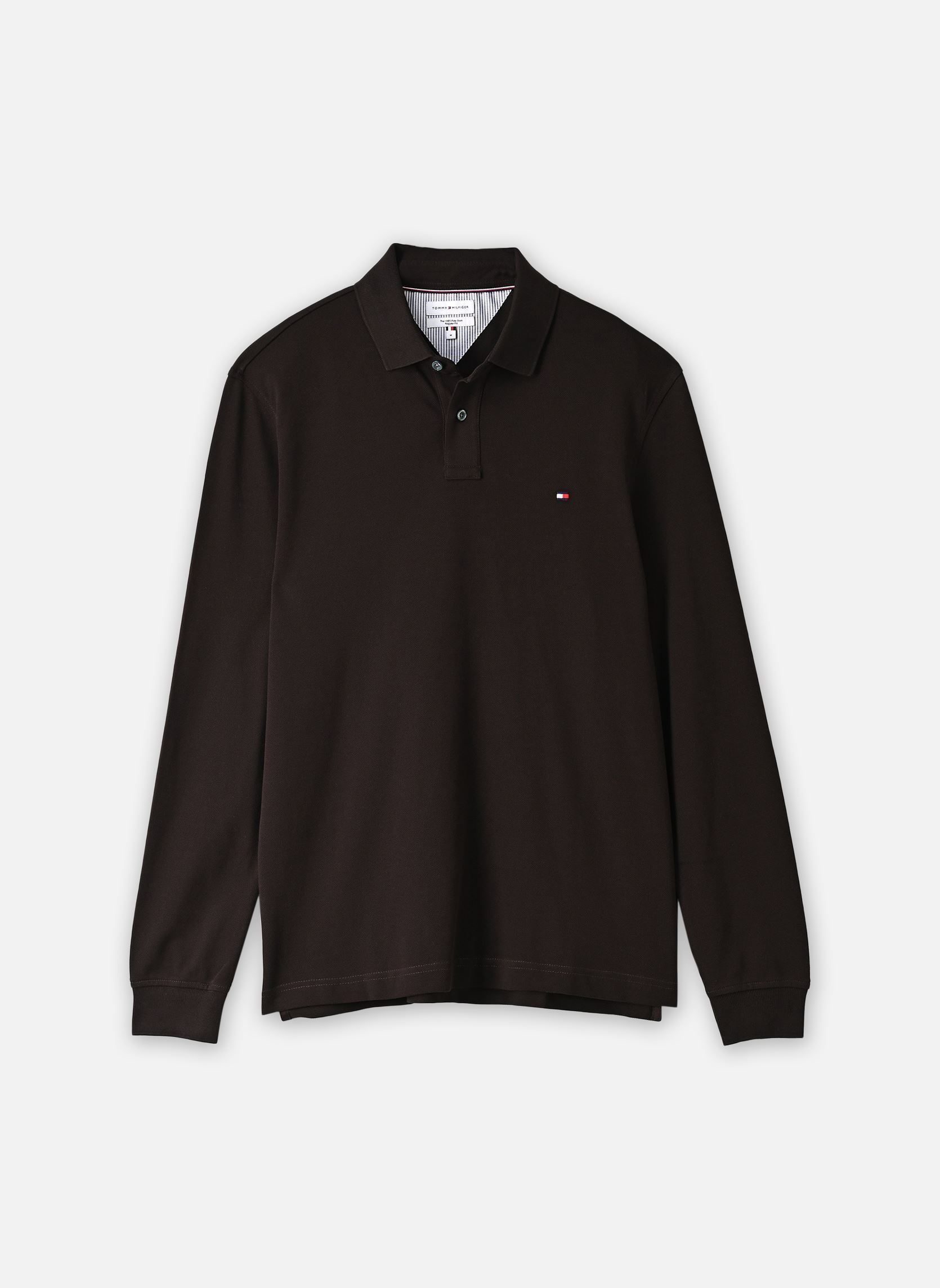 Polos 1985 Regular Ls Polo homme marron Tommy Hilfiger Polos 1985 Regular Ls Polo homme marron CHOCOLATE