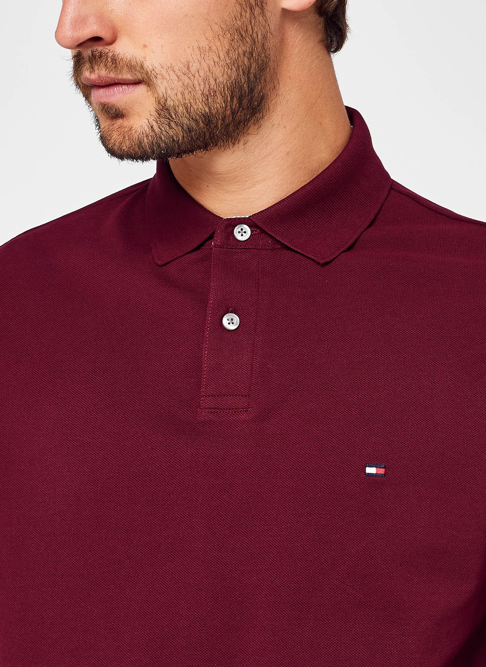 Polos 1985 Regular Ls Polo homme bordeaux Tommy Hilfiger Polos 1985 Regular Ls Polo homme bordeaux BURGUNDY