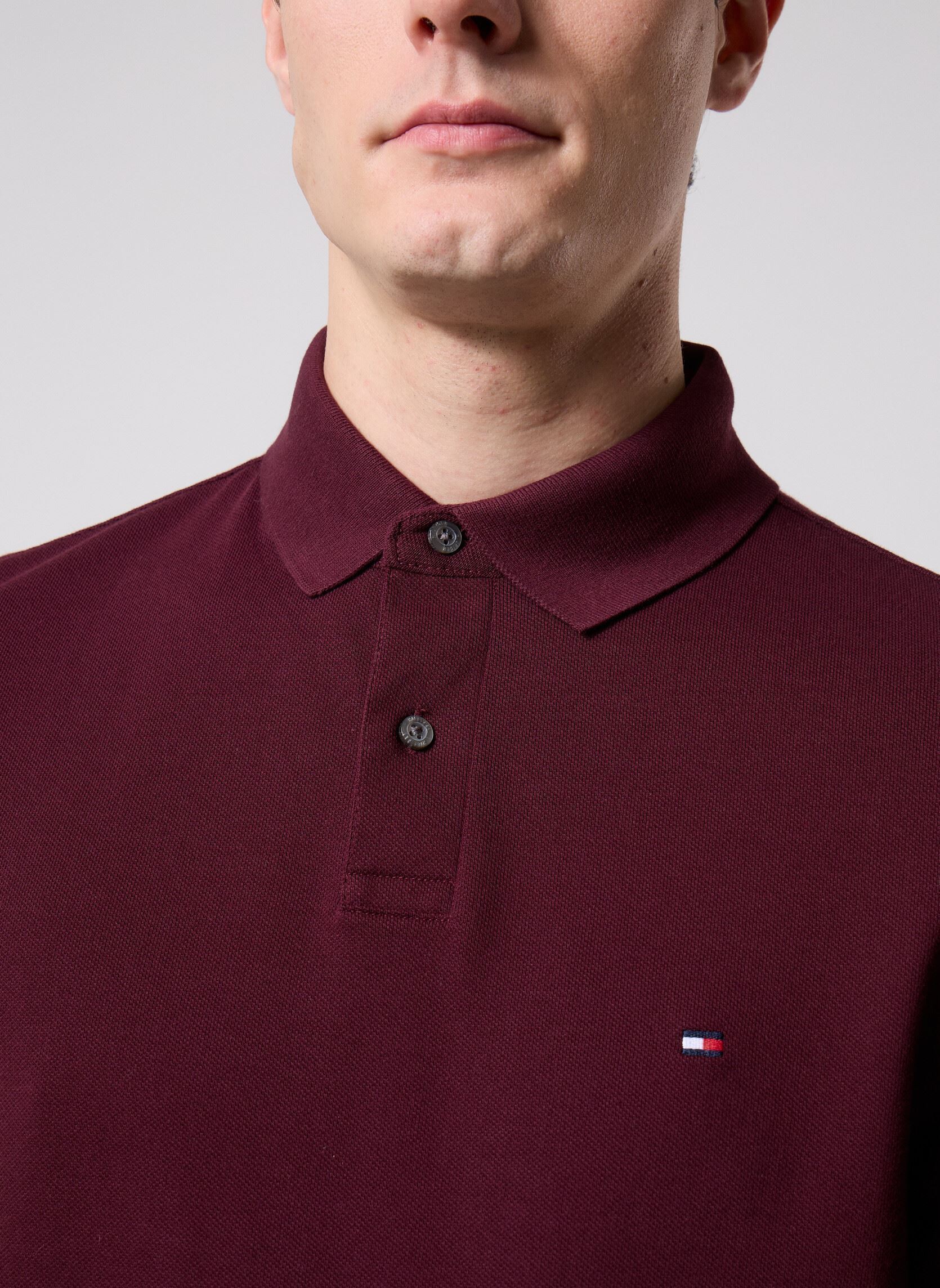 Polo's 1985 Regular Ls Polo heren rood Tommy Hilfiger Polo's 1985 Regular Ls Polo heren rood RED